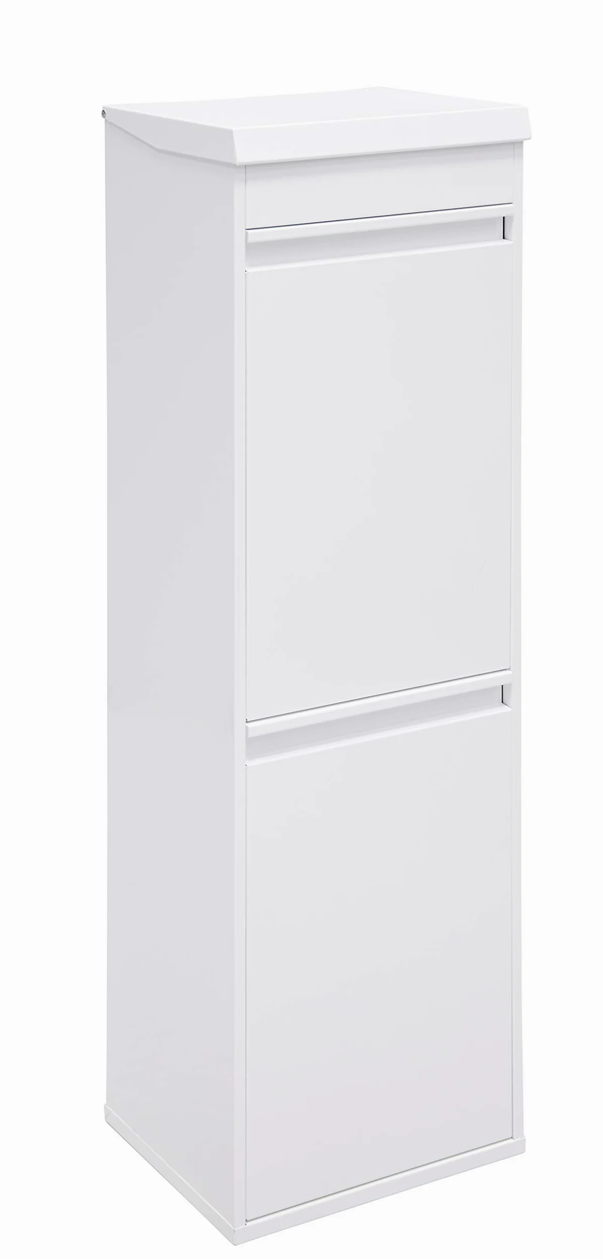 ARREGUI Top CR221-B Pattumiera Differenziata 2 Scomparti | 2x17 L (34 L) | Contenitore in Acciaio con Cassetto Superiore | Mobile per Raccolta Differenziata | Cestino per Spazzatura da Cucina | Bianco