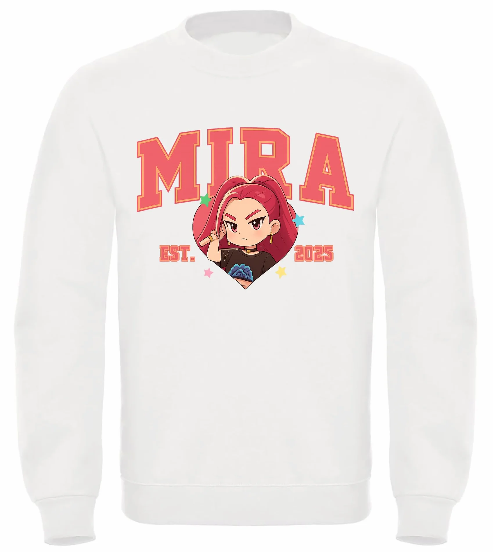 Felpa per Bambina Anime di Mira Girocollo Unisex Spedizione Express