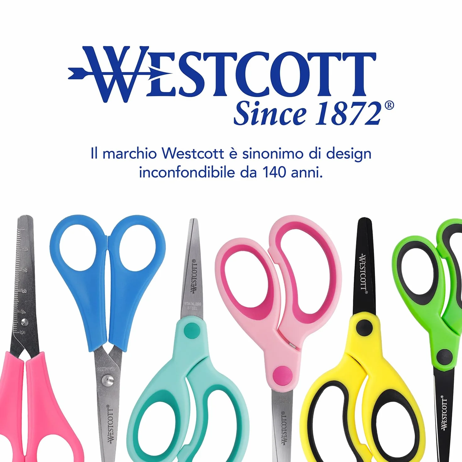 Westcott Forbici per bambini rosa 13 cm (5") punta arrotondata destrimani