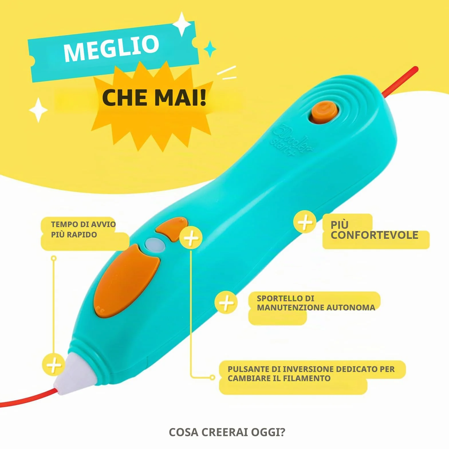 3Doodler Start+ Essentials Set Penna 3D per Bambini, Kit Attività Artistica STEM, Giocattolo Educativo 6+