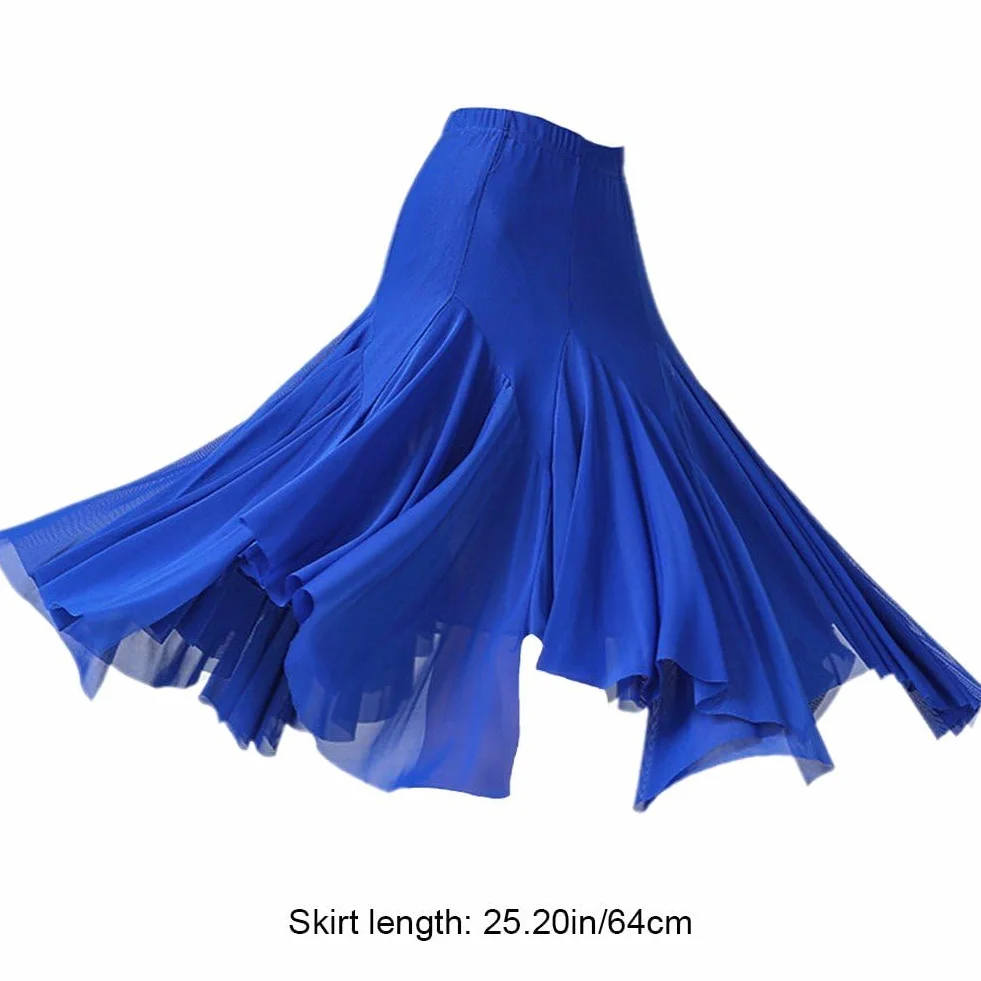 Gonna Flamenco Lunga Ballo Latino Morbida Elegante Danza Ventre Valzer