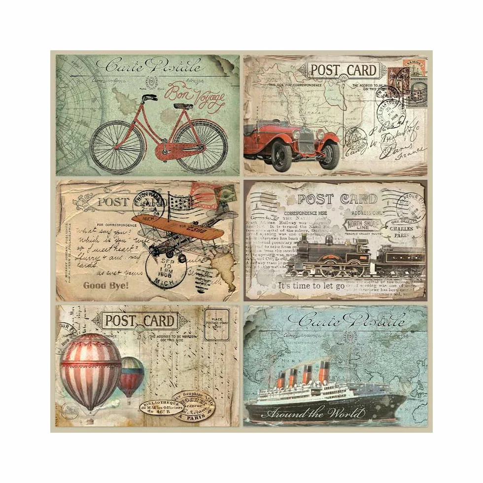 Stamperia Blocco di Carta Double Face 10 Fogli 12" x 12" Intorno al Mondo Multicolore