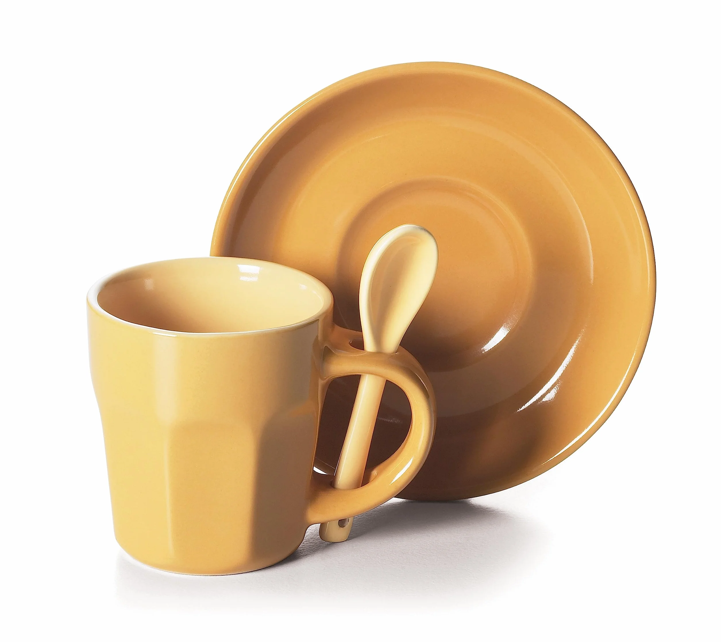Excelsa Abbraccio Set Tazzine Da Caffè, Ceramica, 6pz, Multicolore, ‎5.5 x 5.5 x 6.5 cm, 1.47 Kg