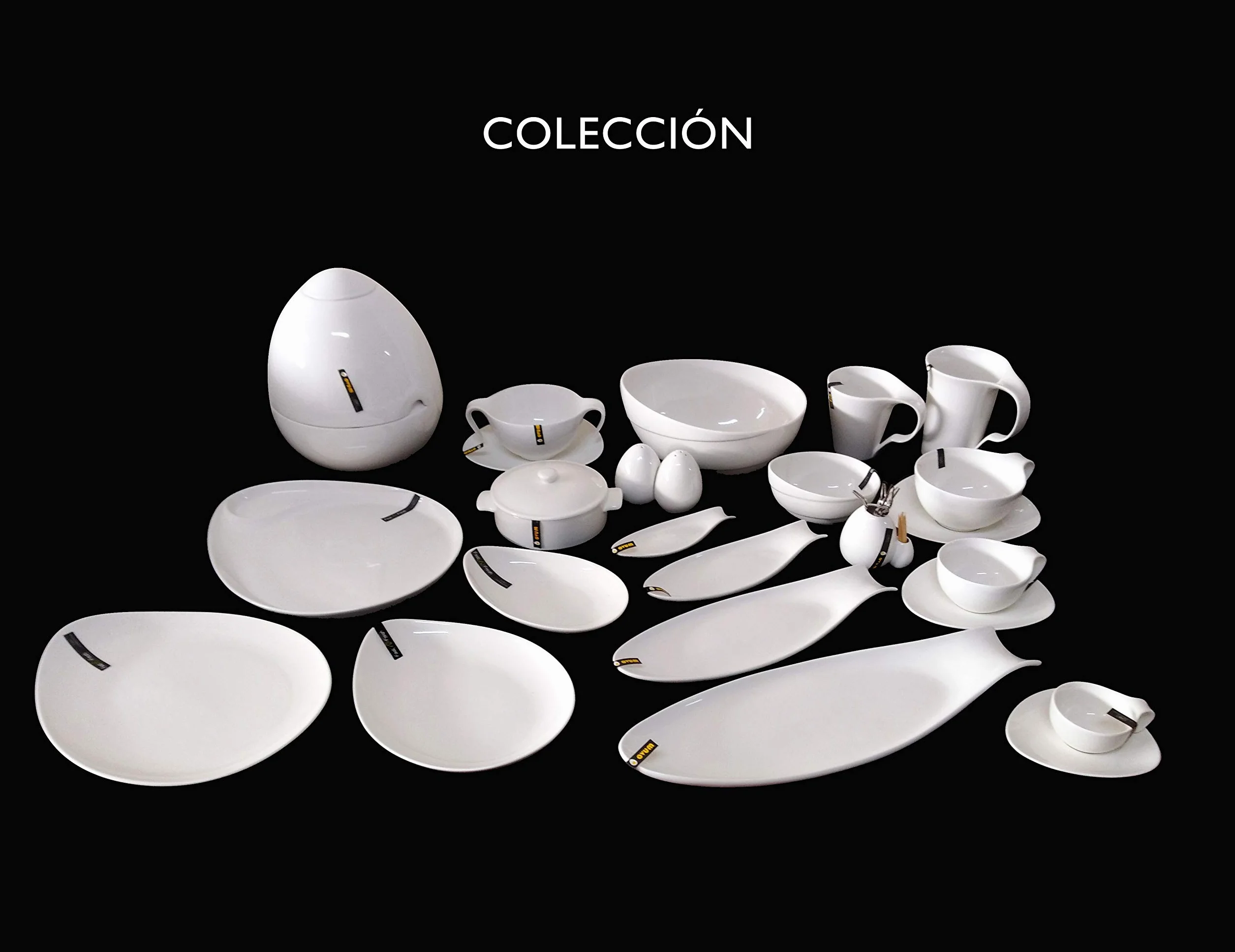Set colazione: Ovum 2 tazze Jumbo con piattini