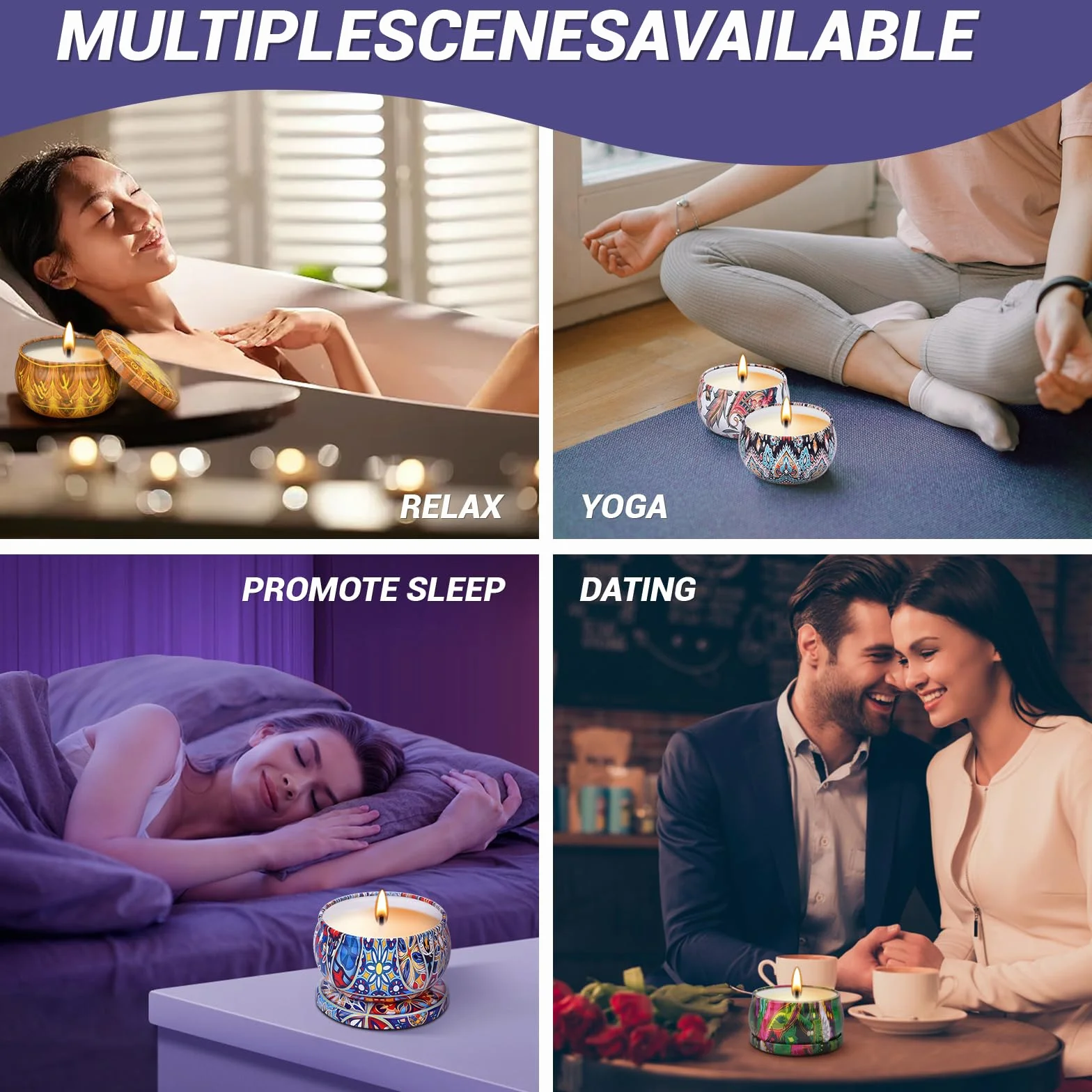 IGUGI Set di candele fai da te 10 barattoli con accessori