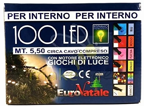 Classic LED EST. 100 LUCI 5mt+Cavo 5m##