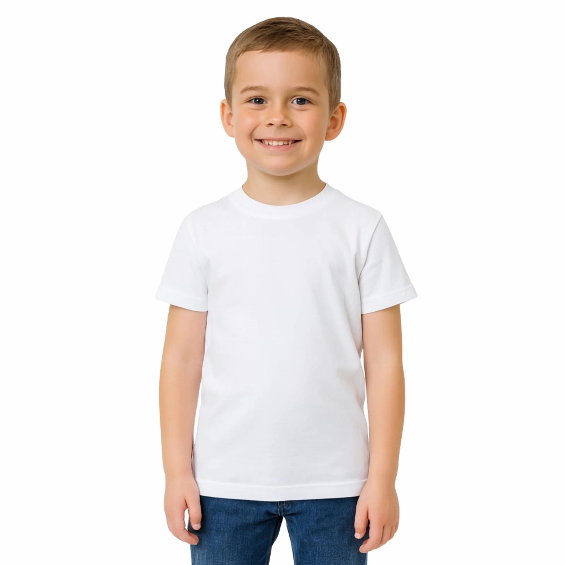 Set di 2 Magliette Intime per Bambini 100% Cotone Anallergiche Traspiranti 3-12 Anni