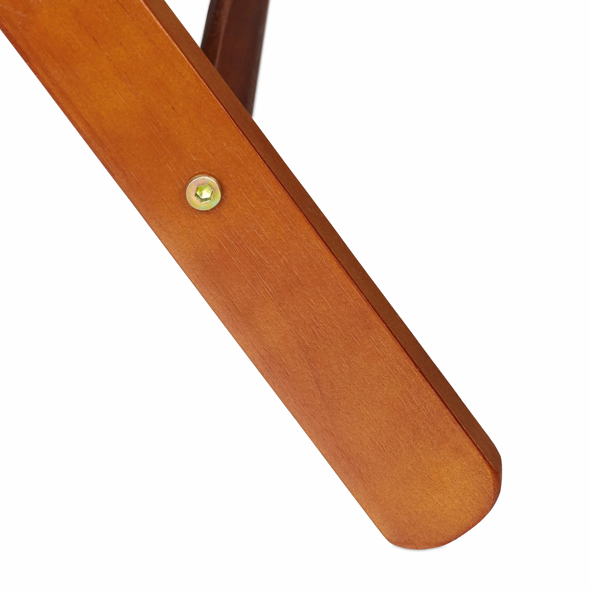 Relaxdays Portavaligie Pieghevole Legno HLP 54,5 x 66 x 44 cm Naturale