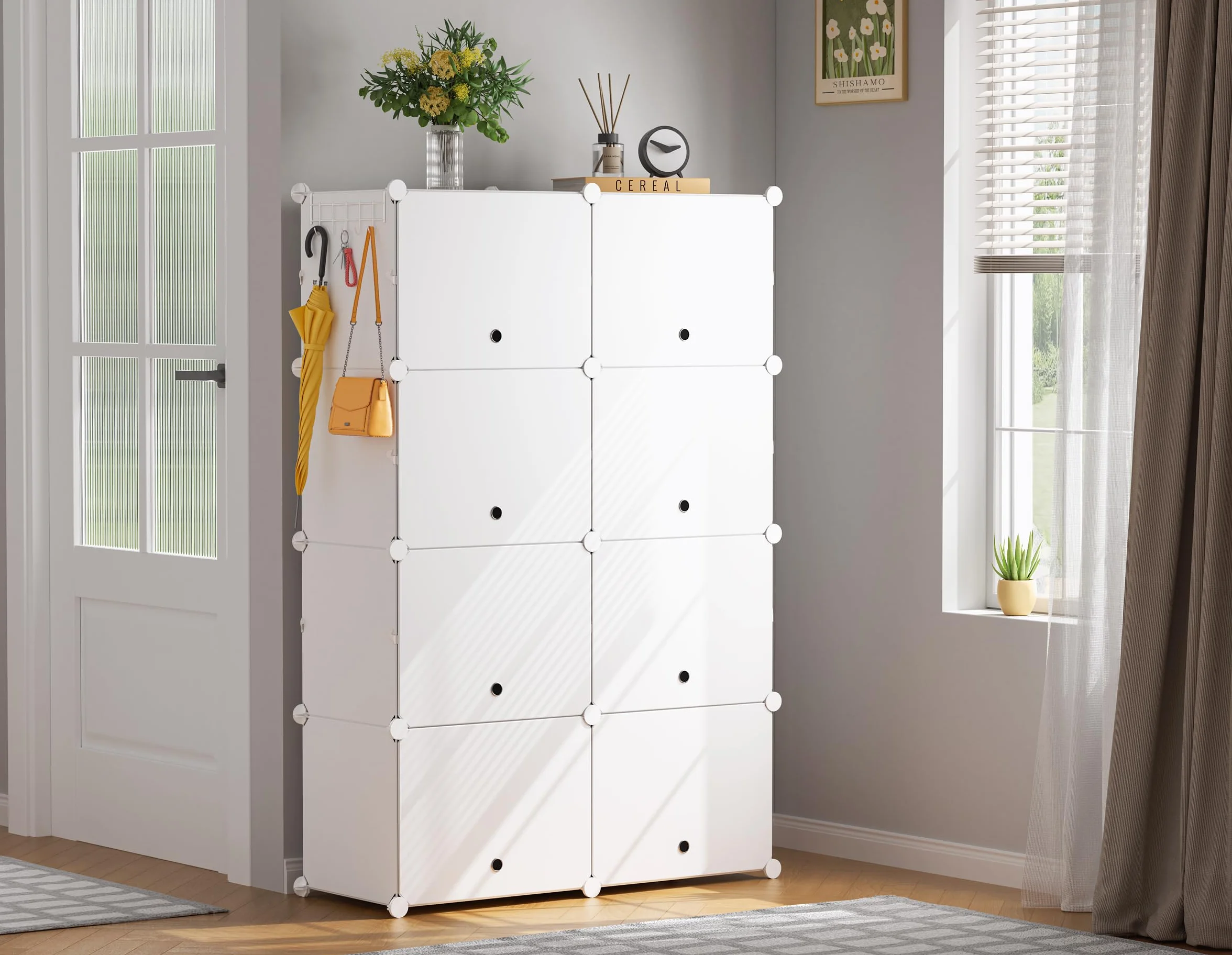 HOMIDEC Scarpiera 7 Livelli Portascarpe 28 Paia di Scarpe Scaffale Armadio Ingresso