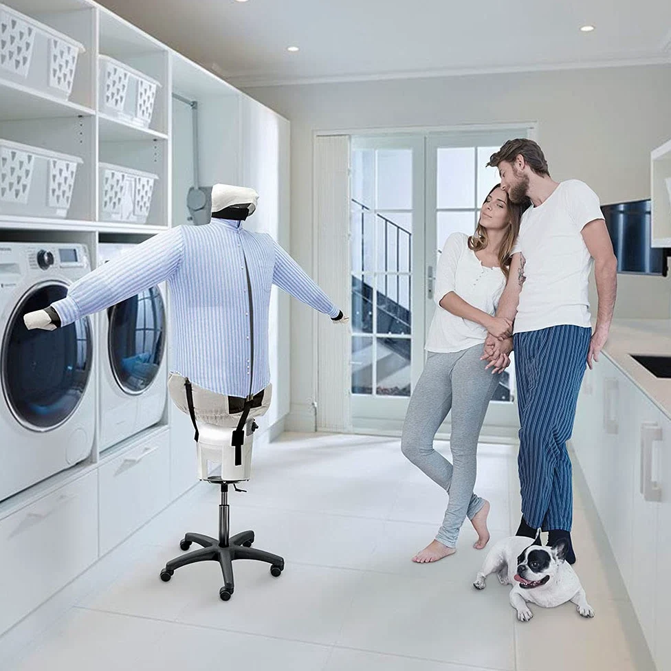 EOLO Stira Camicie SA05 S INOX V5 Stira Asciuga in Automatico Camicie Camicette Stiratrice Asciugatrice Stendiasciuga Manichino Ferro Stiro Robot 2 Programmi Made in Italy Garanzia 5 Anni A++
