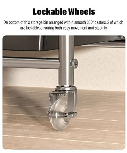 Carrello Multiuso Nero con Ruote, Dotato di 15 cassetti e Piano d'appoggio. Versatile, Ideale per riporre Oggetti Artigianali, organizzare L'Ufficio, allestire Uno scaffale per Par