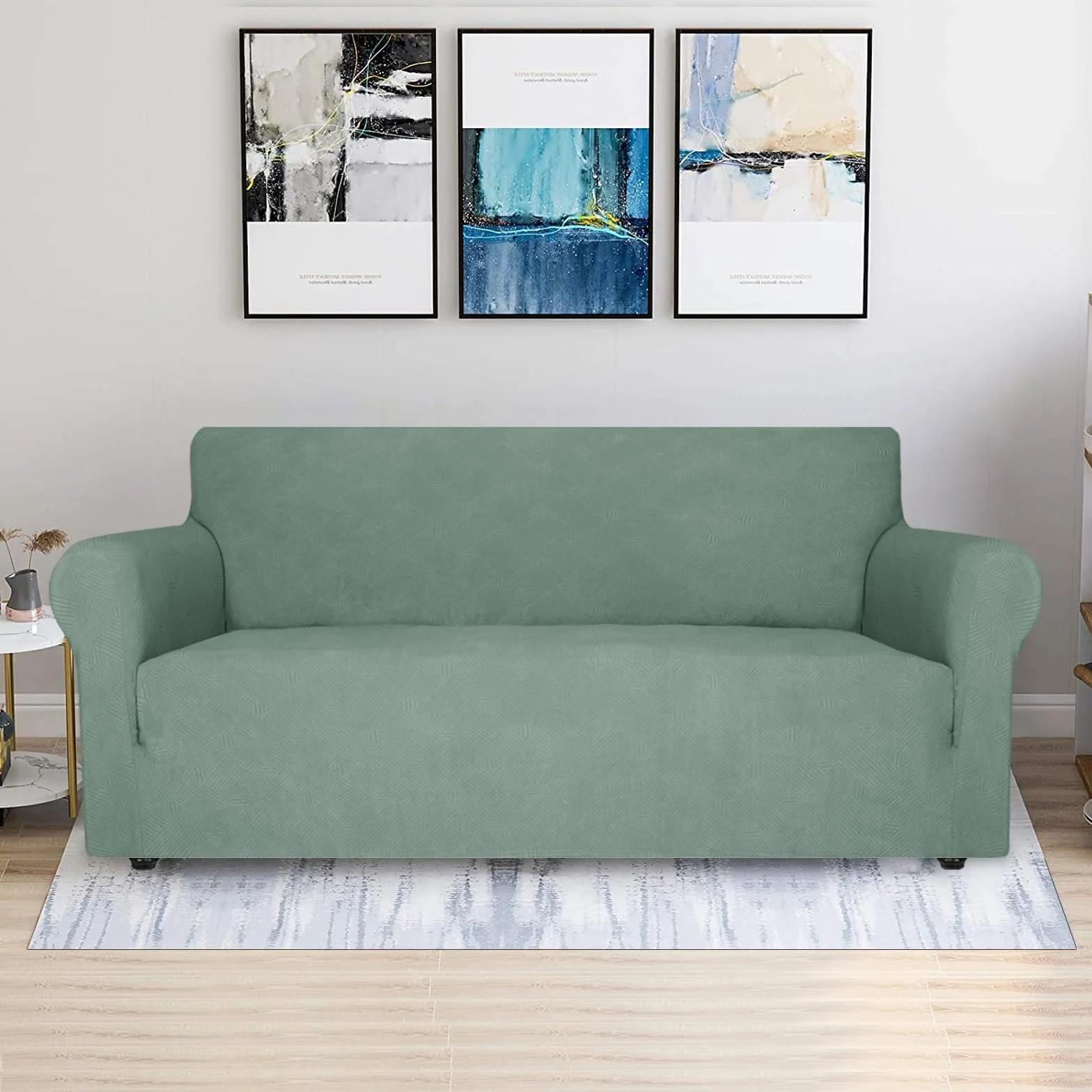 Ystyle Copridivano 3 Posti Antigraffio Gatto Antimacchia Lavabile Verde Chiaro