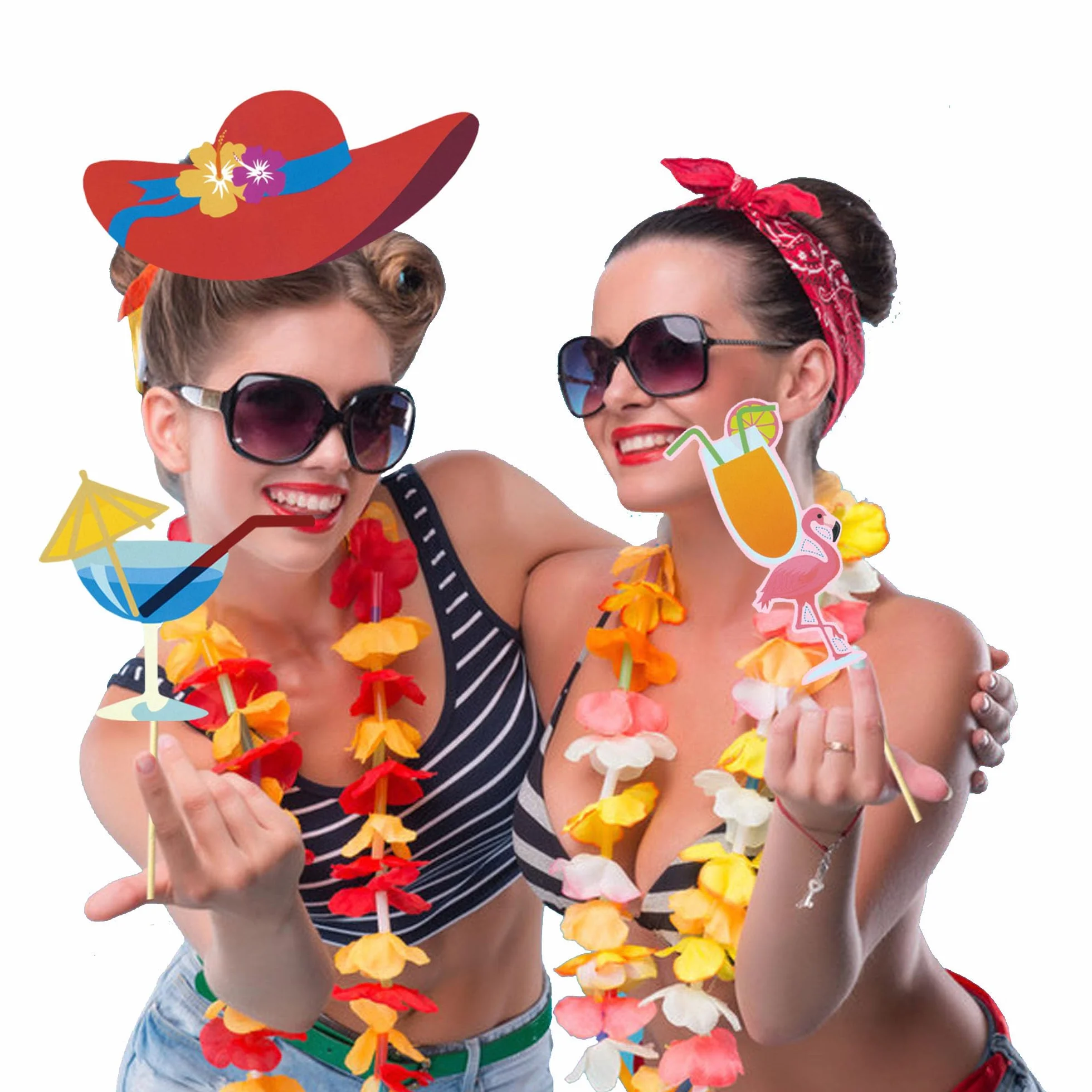 Hawaii Foto Props Gonfiabile Cornice Selfie Luau Photo Booth Accessori Hawaiana