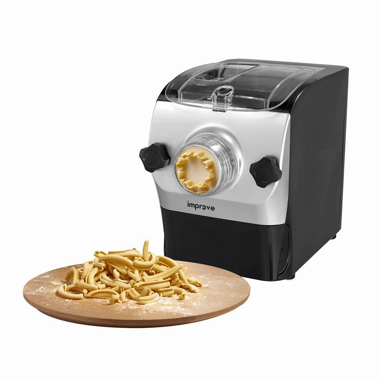 Improve IMPMPM3H Macchina Automatica per Preparare Pasta Fresca, 3 Programmi Automatici, 8 Dischi, 260W