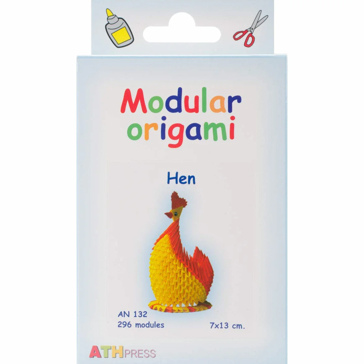 Set Carta 296 Pezzi Gallina Piccola Multicolore Origami Modulari