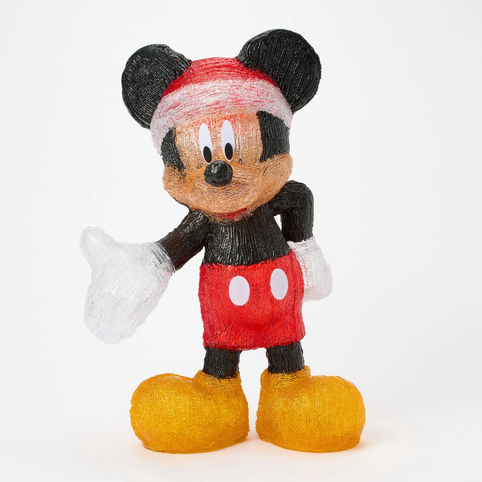 Department 56 Disney Statuetta Babbo Natale Topolino illuminata 52 cm multicolore