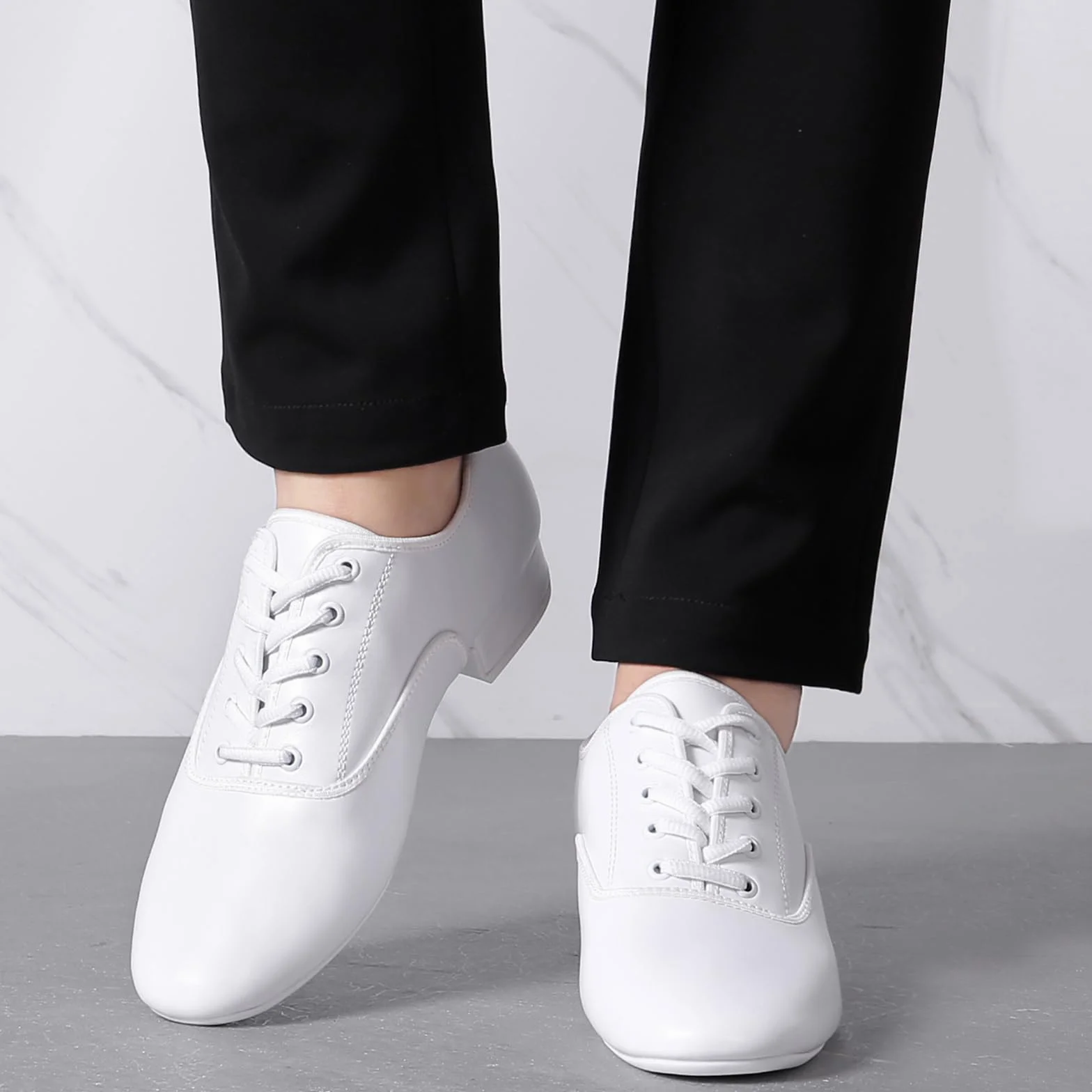 Scarpe da Ballo Uomo Oxford Latine Tacco Basso