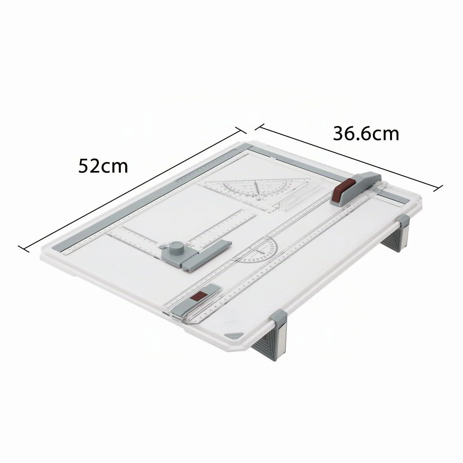 Tavola da disegno A3 professionale con righello scorrevole e squadra a T