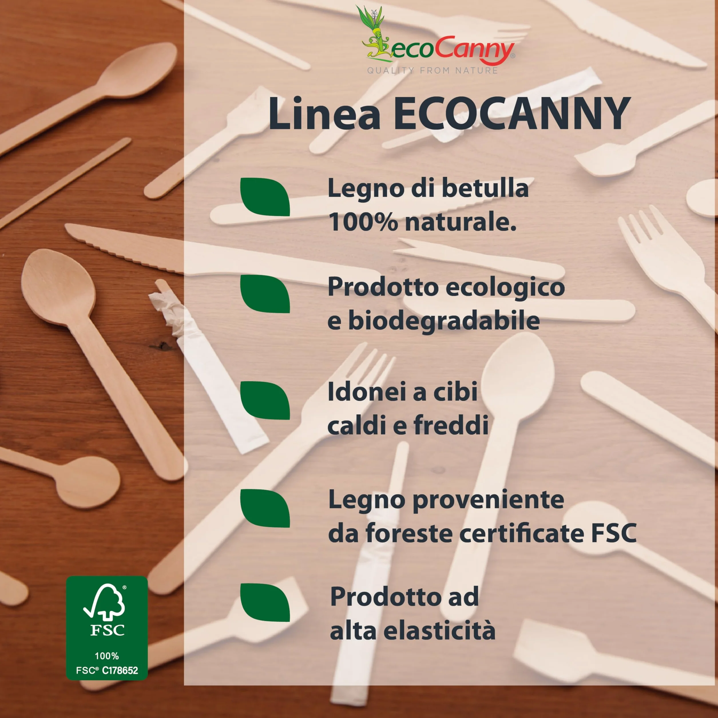 Coltelli in Legno di Betulla 160mm Compostabili 100 Pezzi