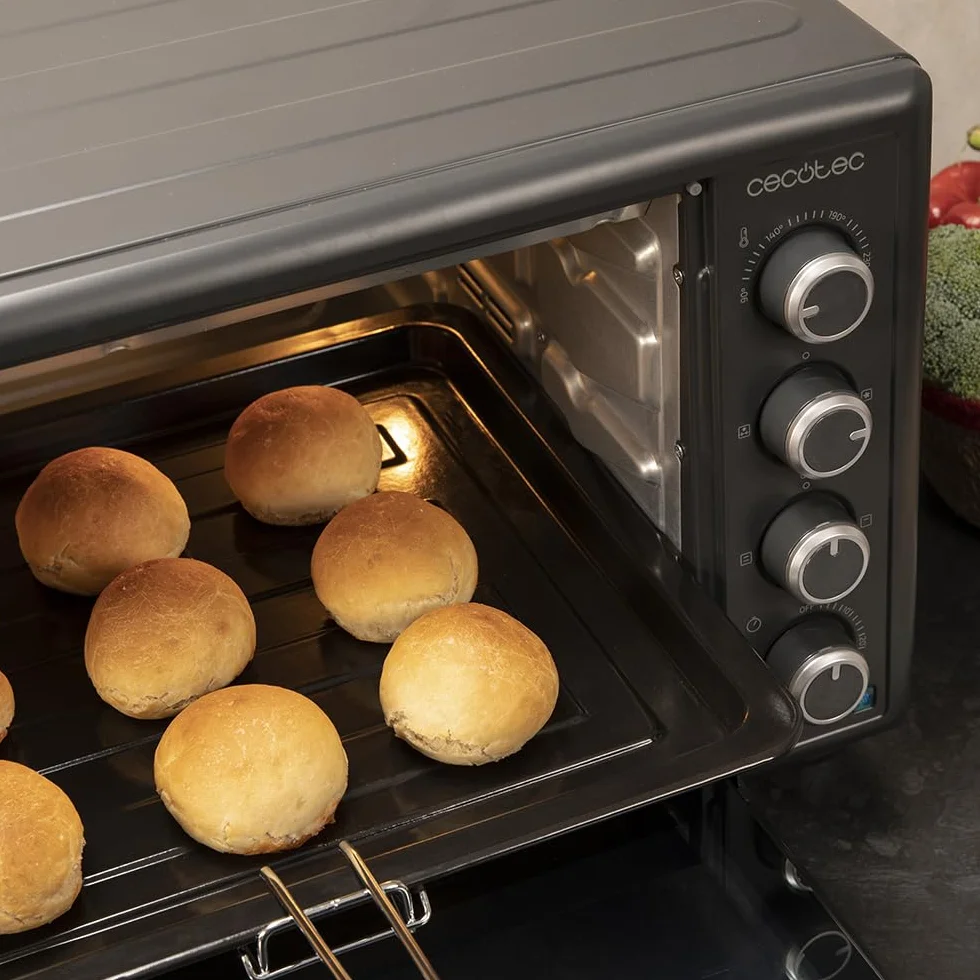 Cecotec Piec Konwekcyjny 60L Bake&Toast 6090 Black Gyro 2200W 12 Funkcji 230°C Podwójna Szyba