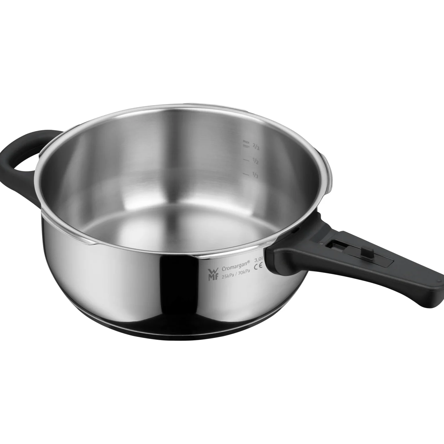 WMF Pentola Perfect Ø 22 cm, Ø 3 litri, in acciaio inox Cromargan per induzione
