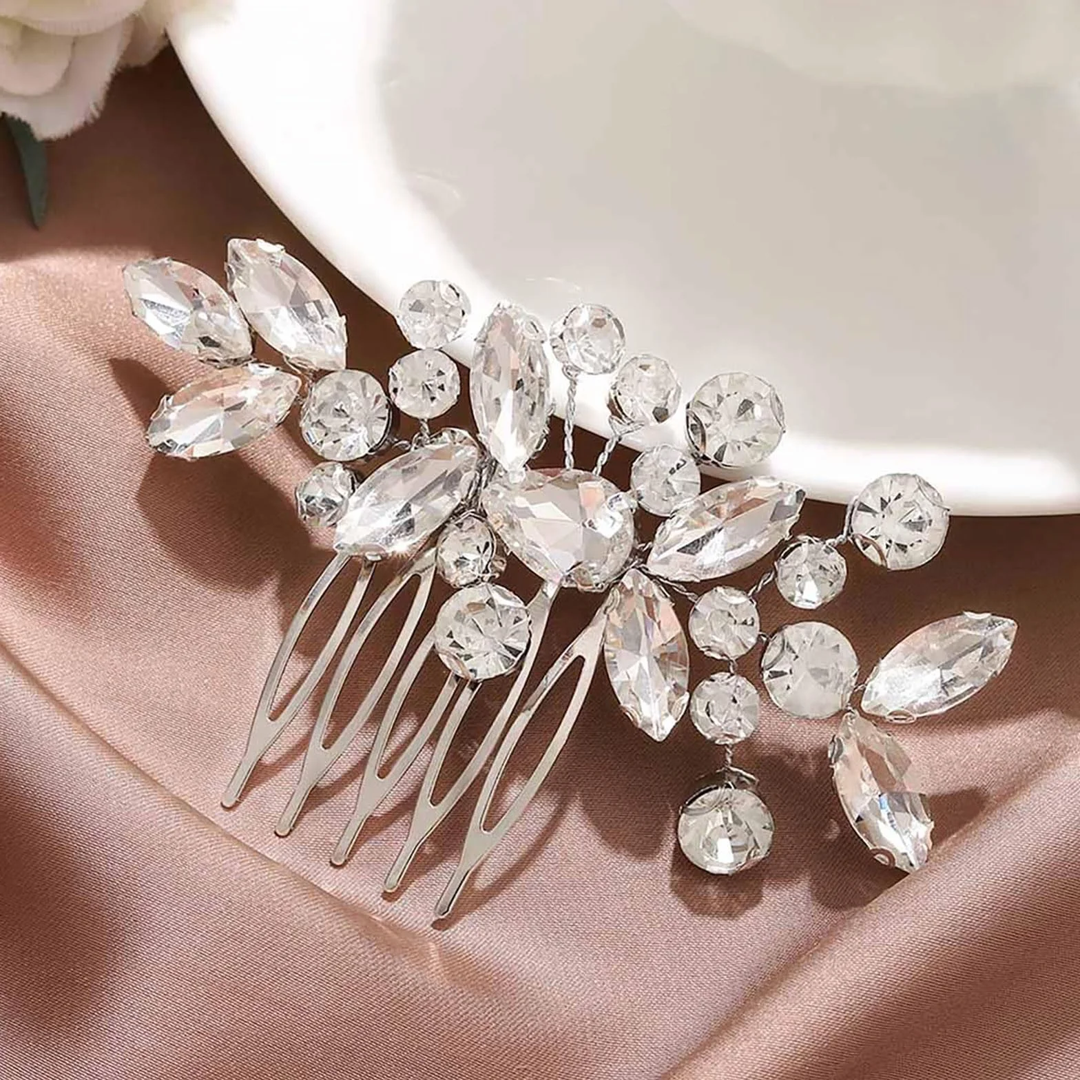 Fermaglio per capelli da sposa accessorio per donne e ragazze