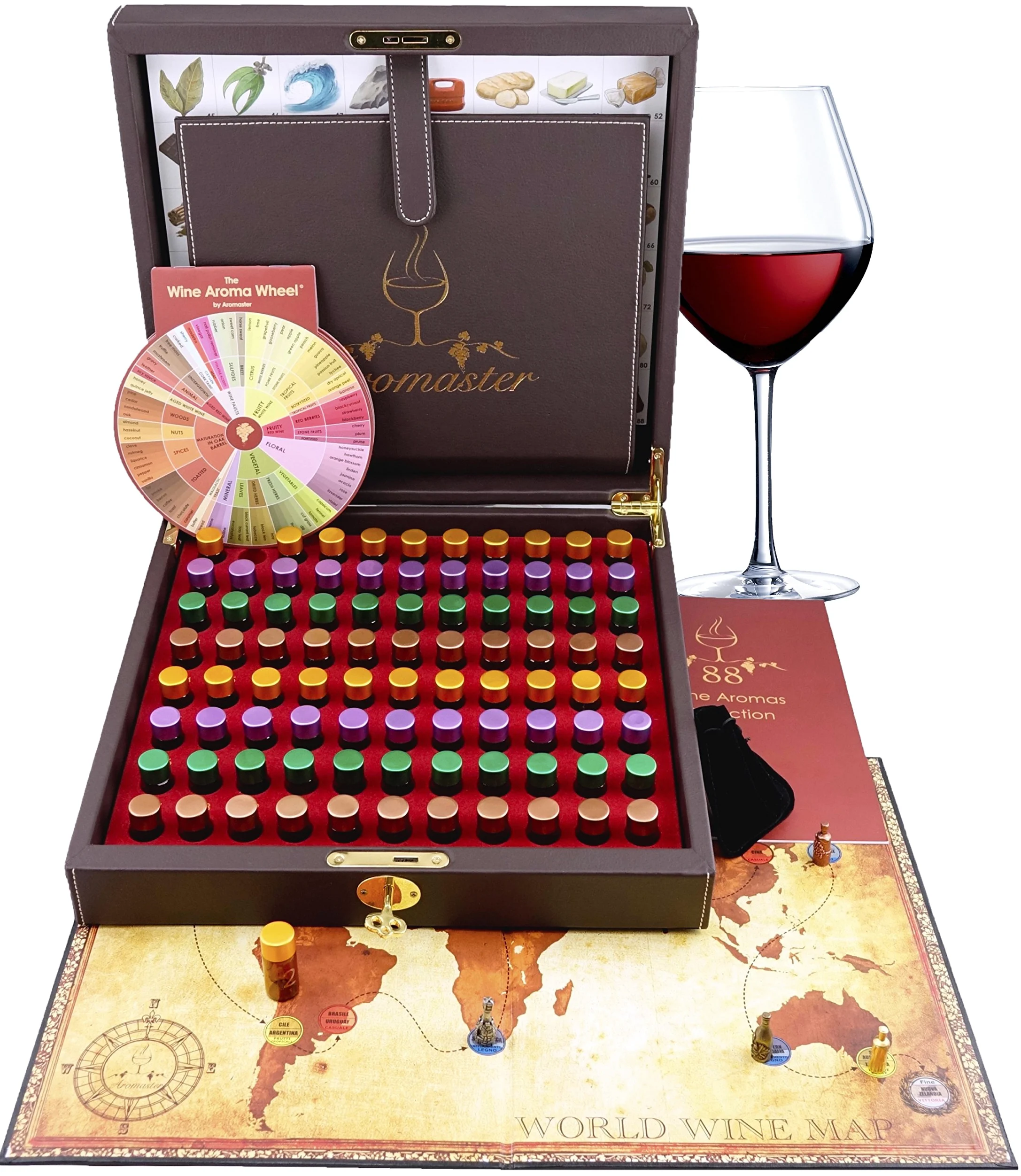 Kit Maestro Aromi del Vino - 88 aromi (inc. Ruota degli Aromi del Vino)