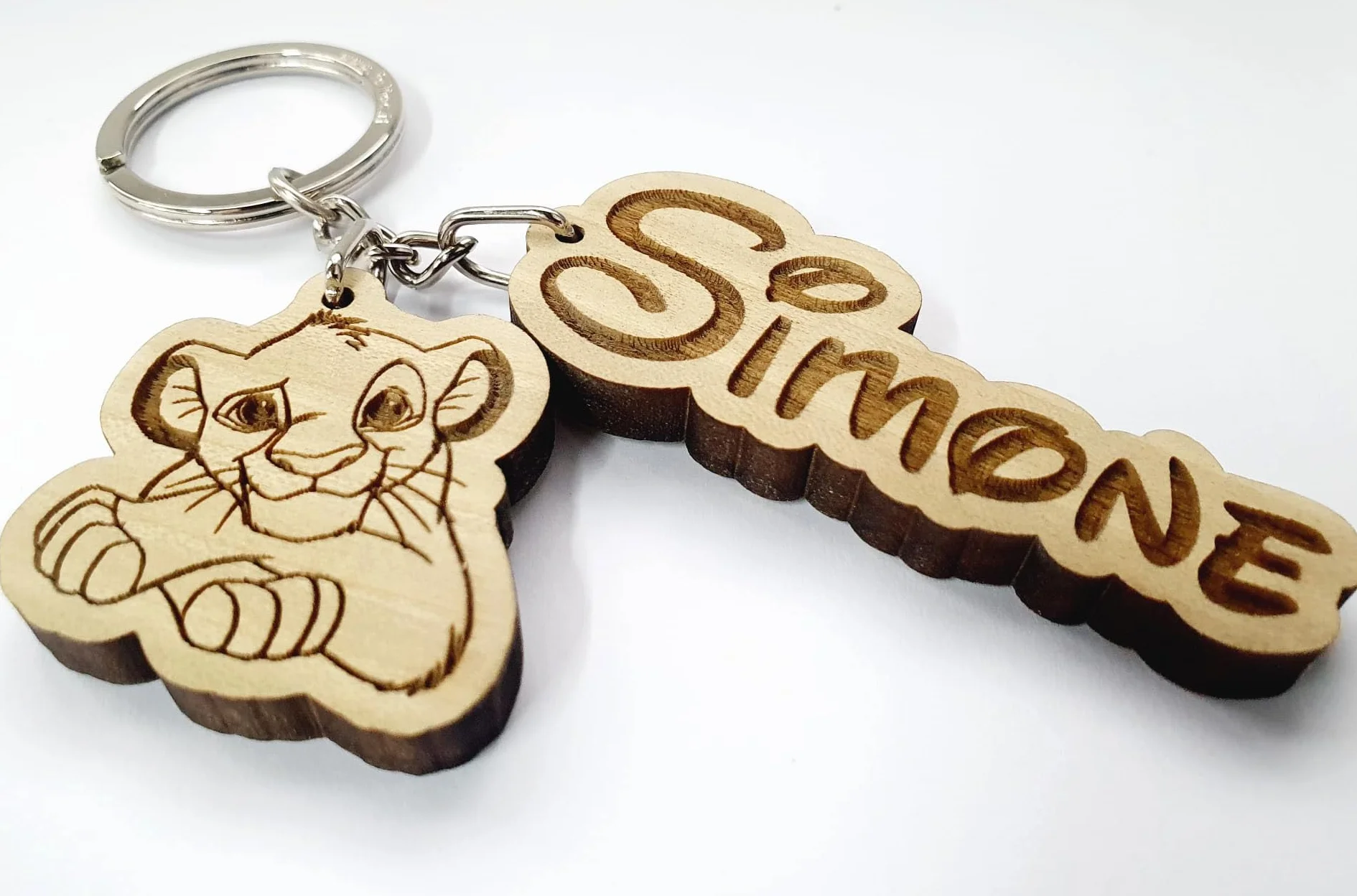 Portachiavi personalizzato Simba del Re Leone con nome - segnaposto, decorazione bomboniera, idea regalo