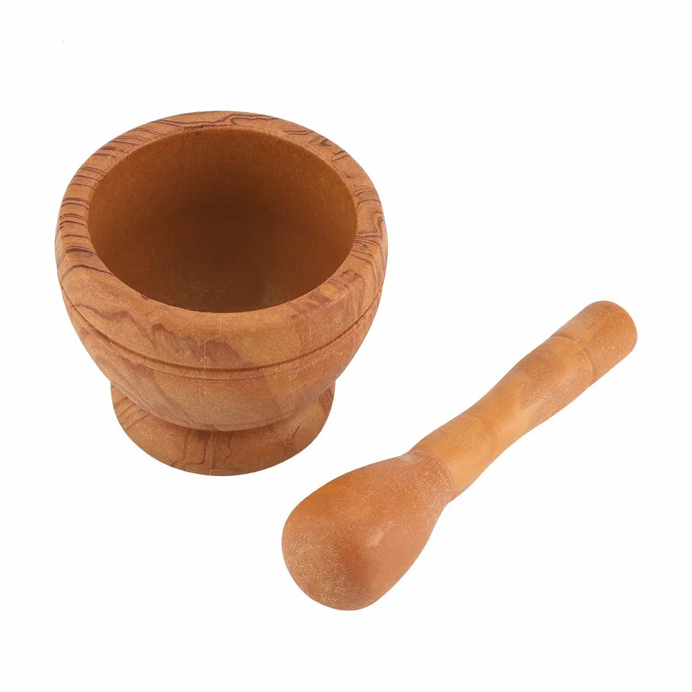 Set di Mortaio e Pestello, Smerigliatrice Manuale in Plastica per Aglio, Utensile da Cucina per Macinare Le Spezie(#1)