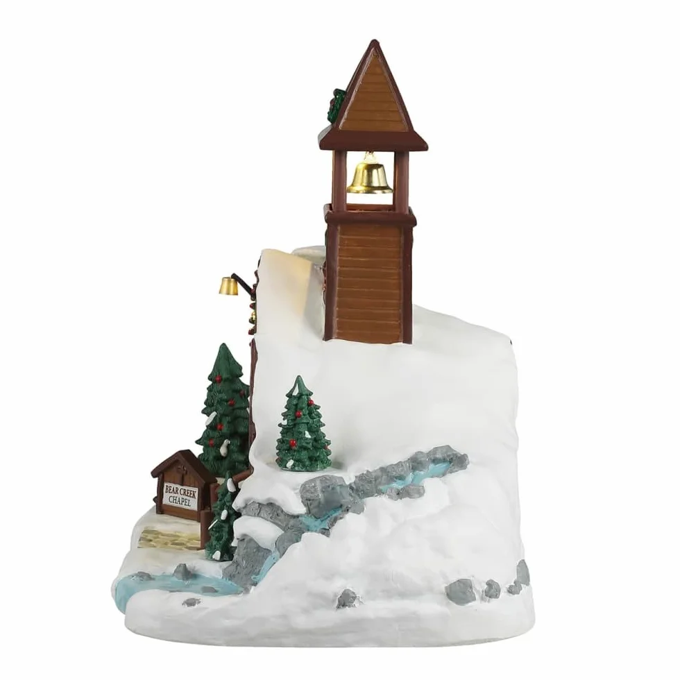 LEMAX Bear Creek Chapel Edificio illuminato LED Resina 21.2 cm