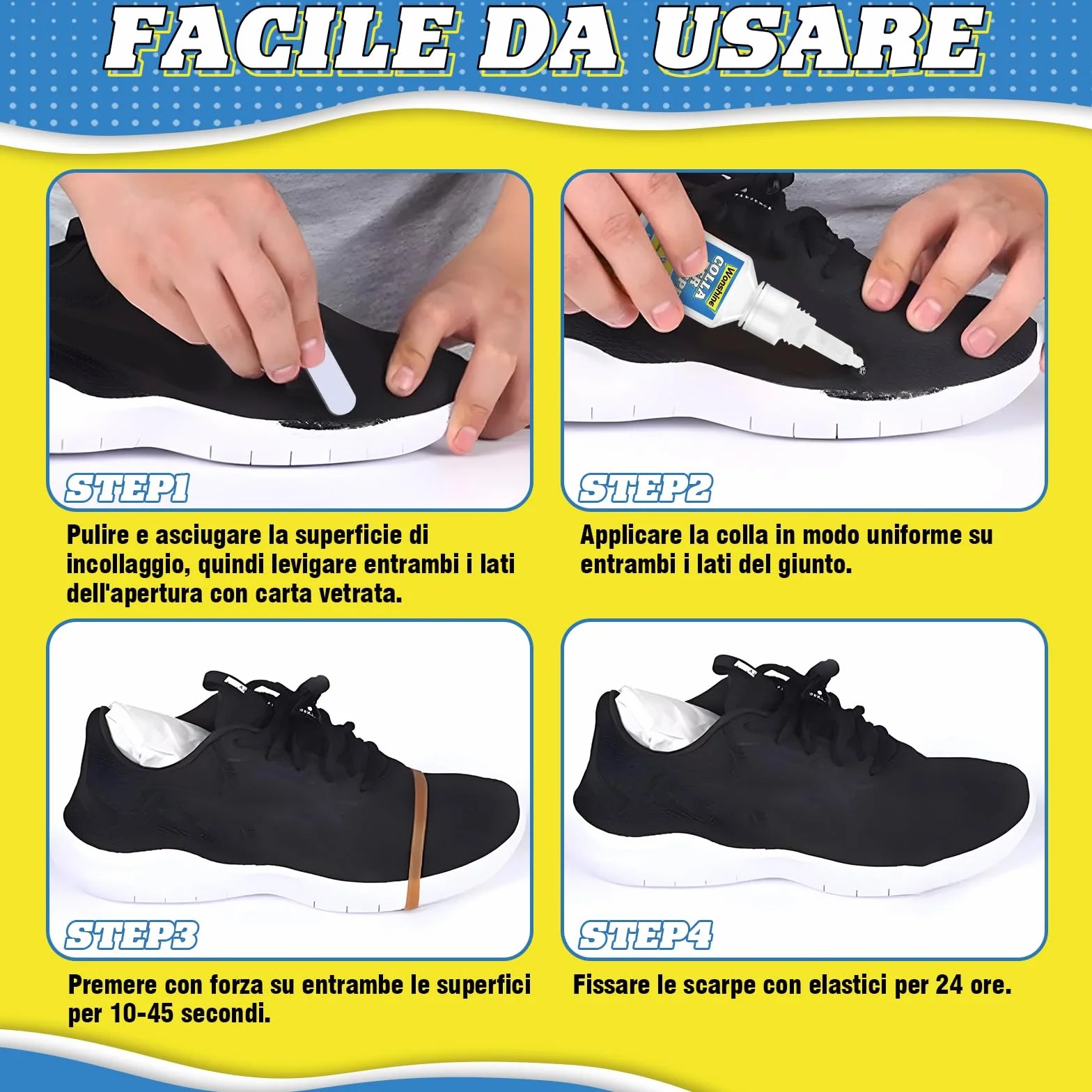 30 g Colla Antiessiccazione per Scarpe, Ginnastica, Pelle, Stivali, Sandali