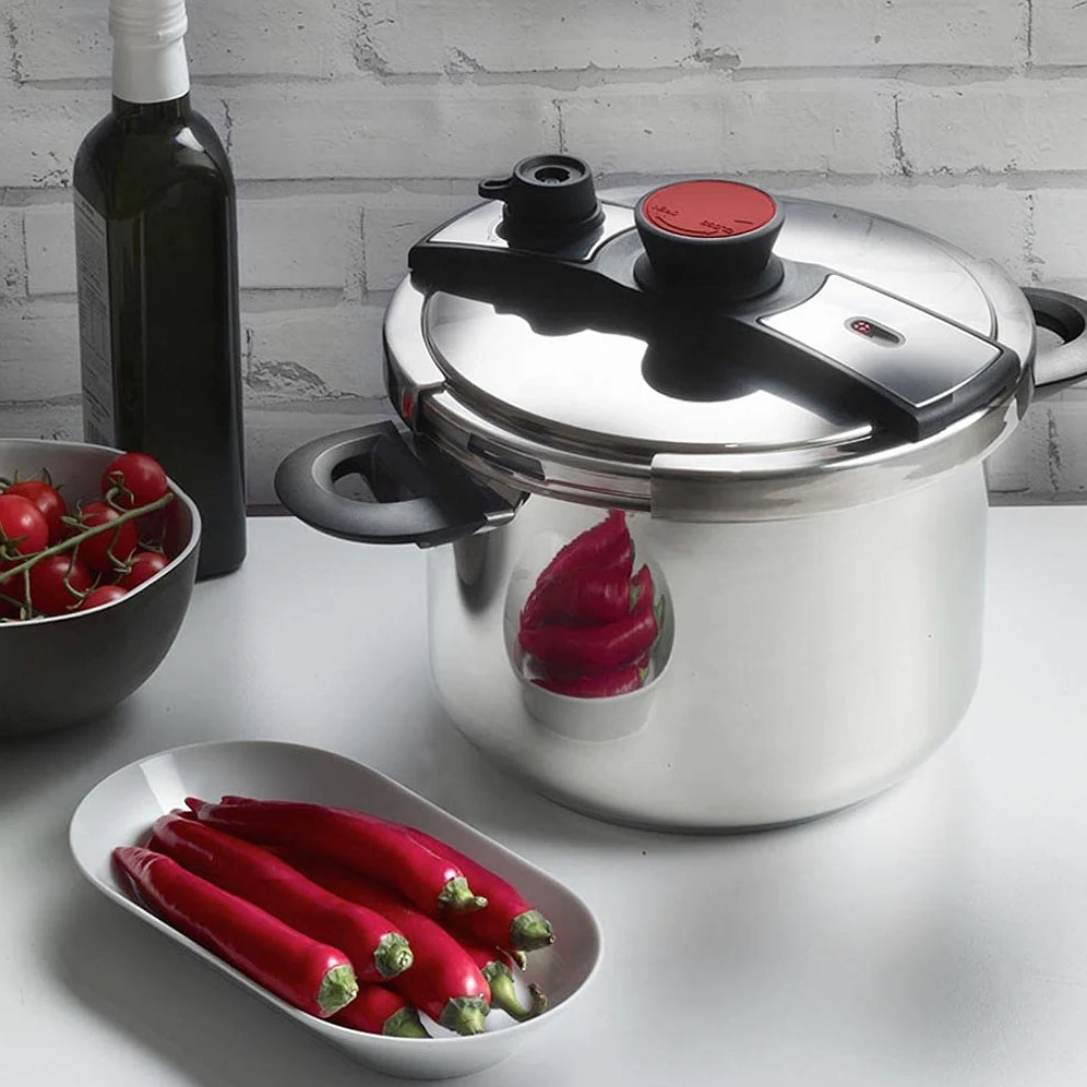 Pintinox, Pentola a Pressione Pro, Acciaio Inox, Adatta all'induzione, 6 Litri.