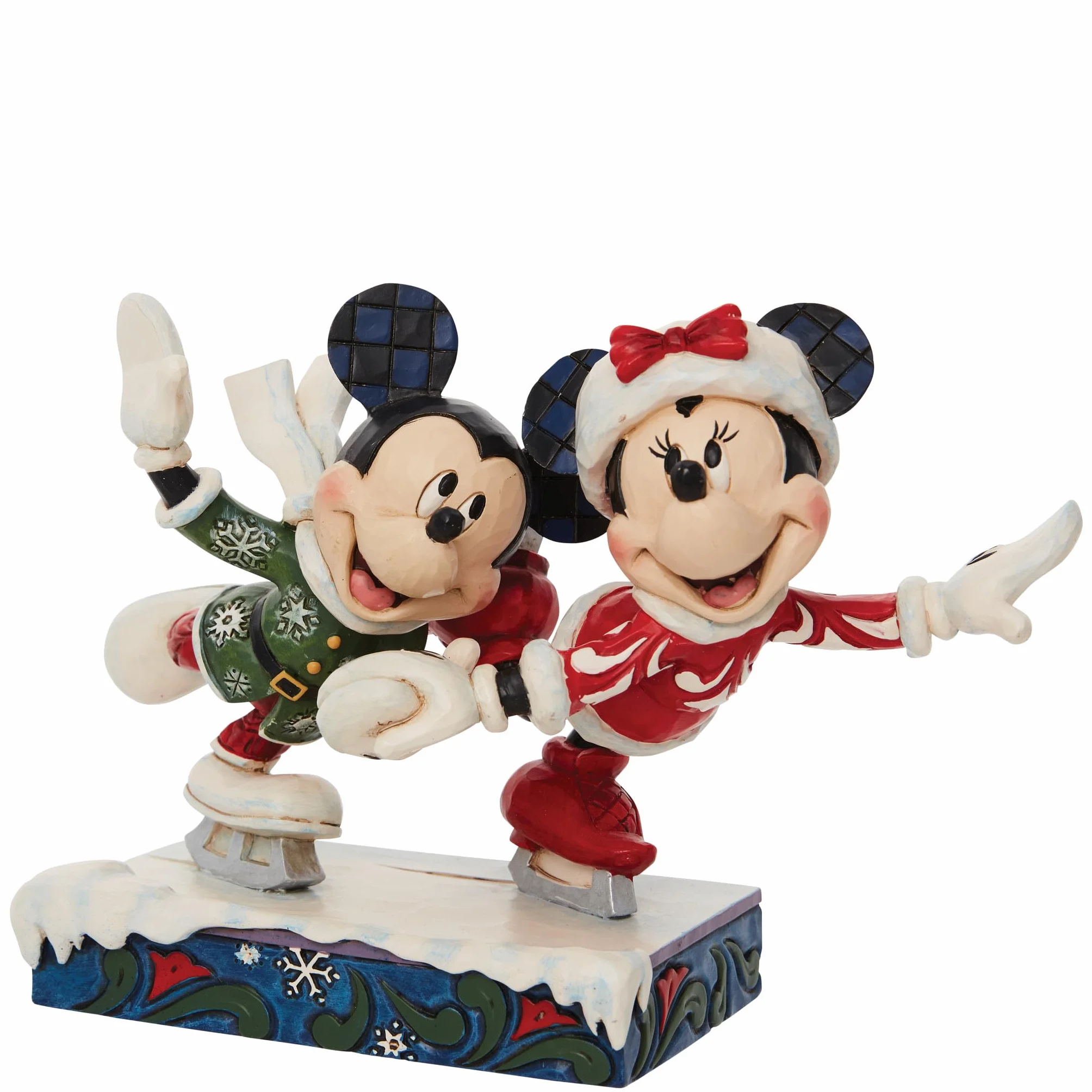 ENESCO Disney Minnie Topolino Pattinaggio su ghiaccio statuetta 12,7 cm