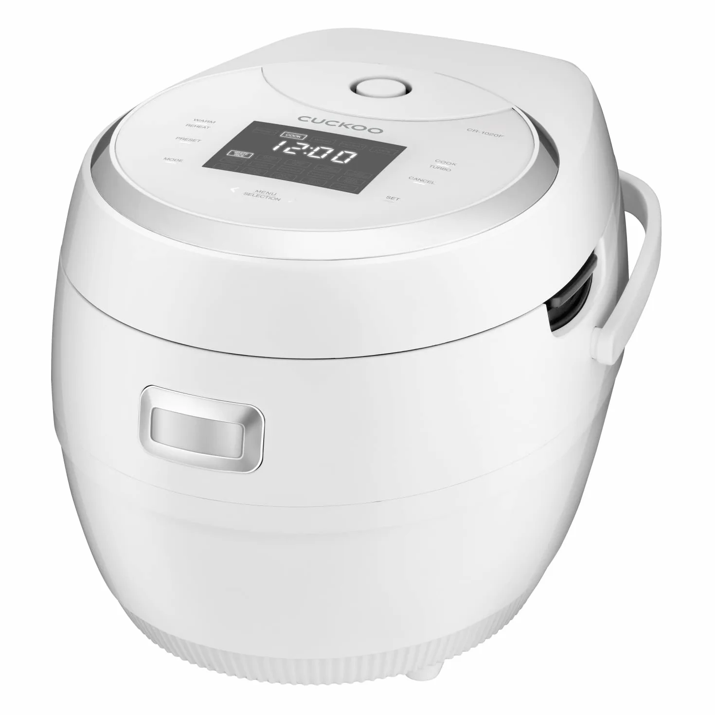 Cuckoo CR-1020F - Pentola interna antiaderente, funzione autoclean, capacità 1,8 l (10 porzioni) - 890 W - Bianco