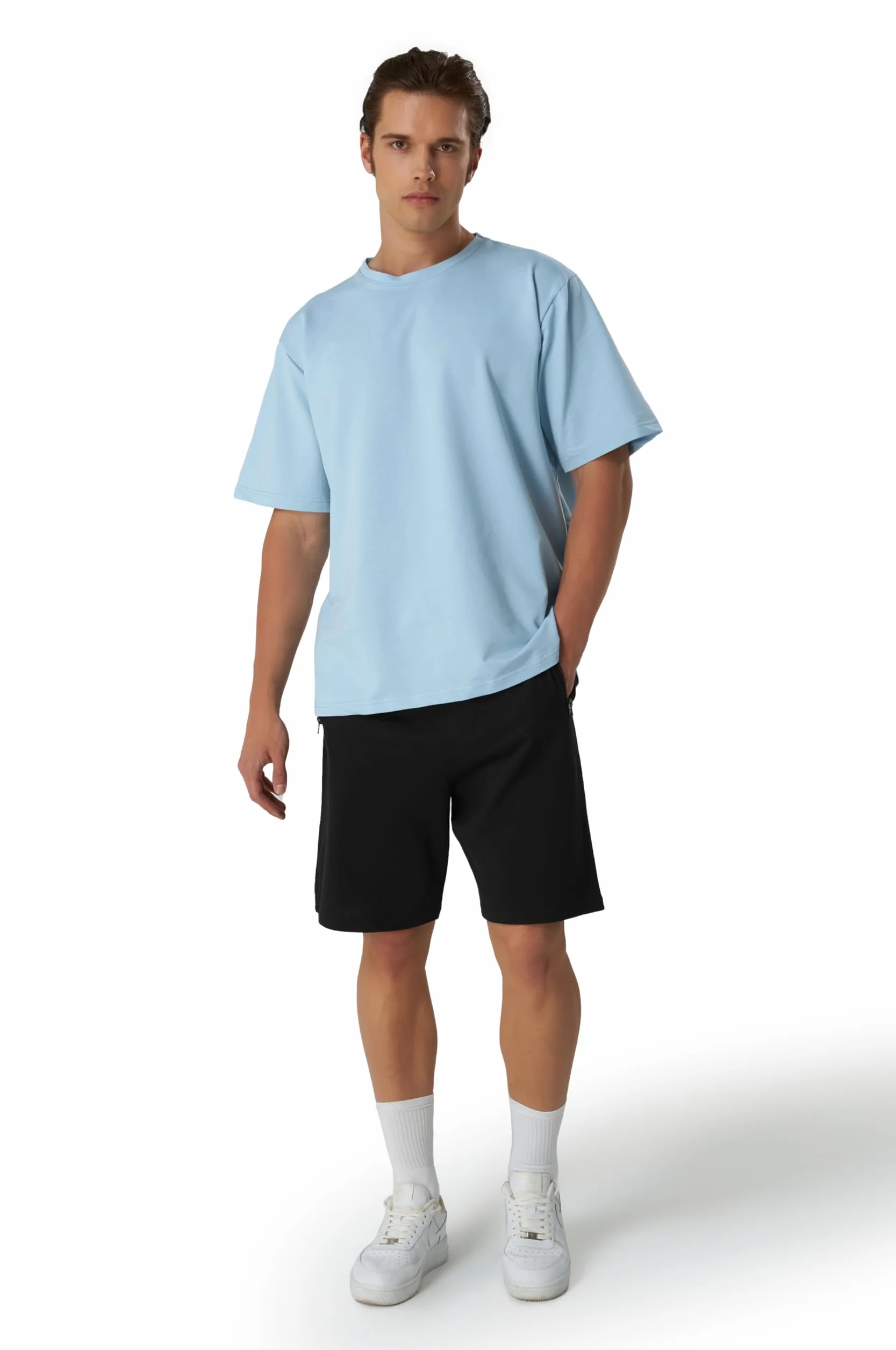 Smith & Solo Pantaloncini corti sportivi da uomo in cotone per jogging fitness tennis