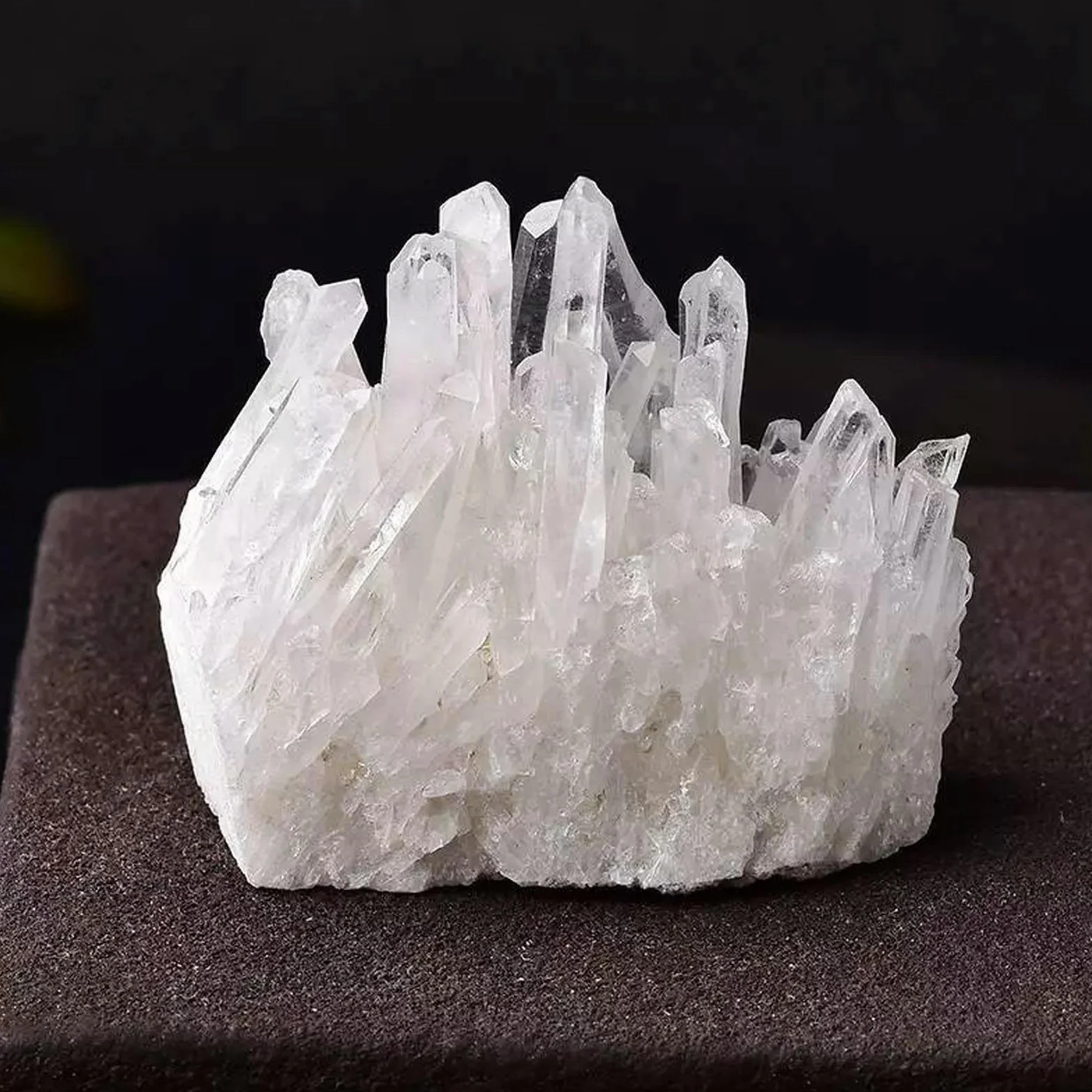 150 g di Quarzo Bianco Cristallino Naturale a grappolo, Pietra preziosa, drusa geode