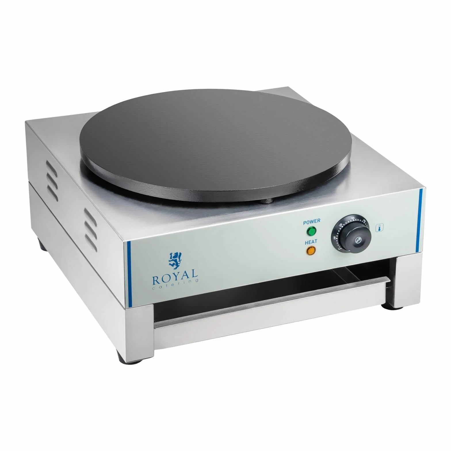 Royal Catering RCEC-3000-E Crepiera elettrica diametro 40 cm