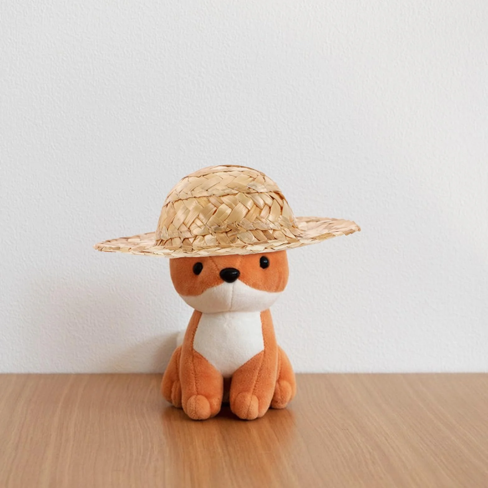 COHEALI Cappello di Paglia Accessorio Adorabile in Paglia Mini Fatto a Mano Facile da Trasportare per Bambole e Peluche Anatra per Feste e Progetti Fai da Te