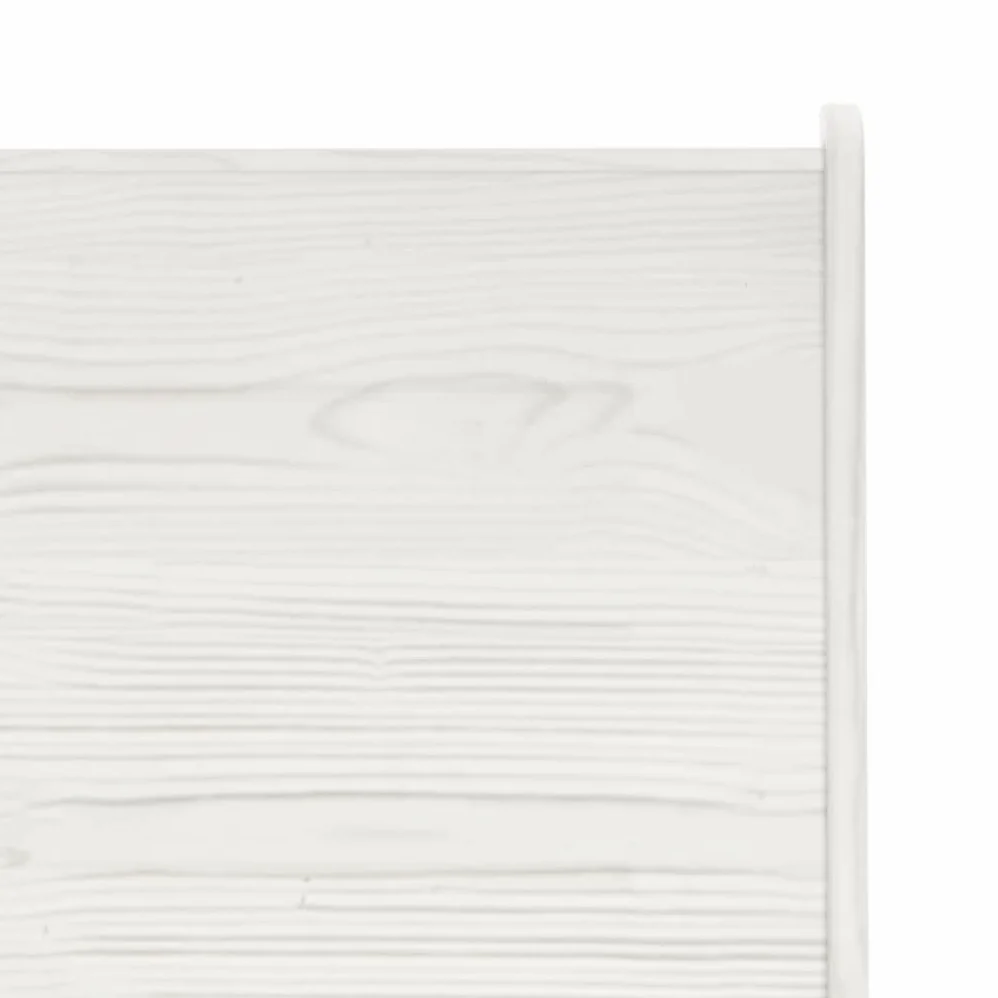 vidaXL Panca Angolare 151 cm in Pino Massello Bianco