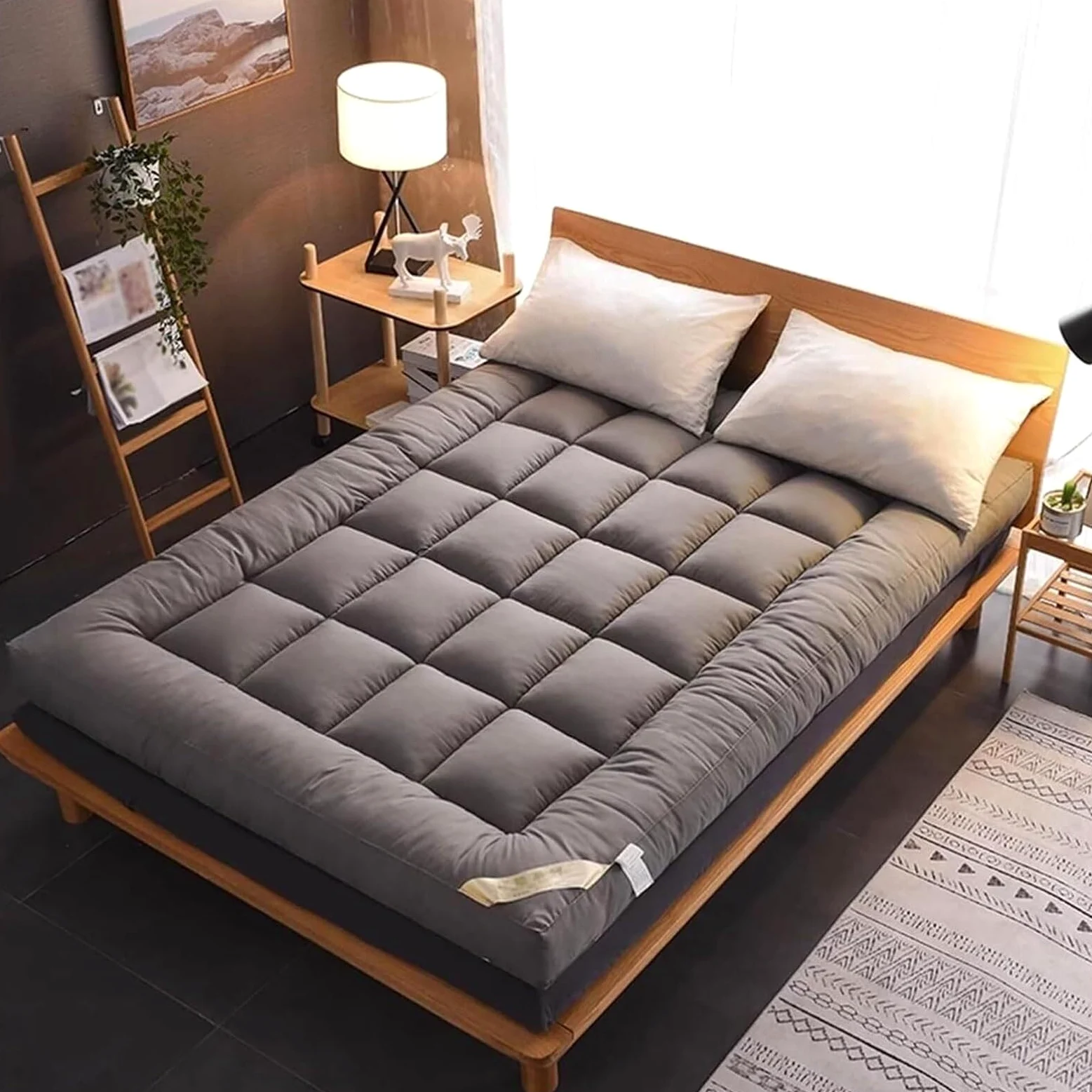 Materassi Da Pavimento, Materasso Futon Imbottito Giapponese, Materasso Matrimoniale/matrimoniale/queen, Materasso Tatami Arrotolabile, Materassi Per Casa E Viaggio (180x190cm)