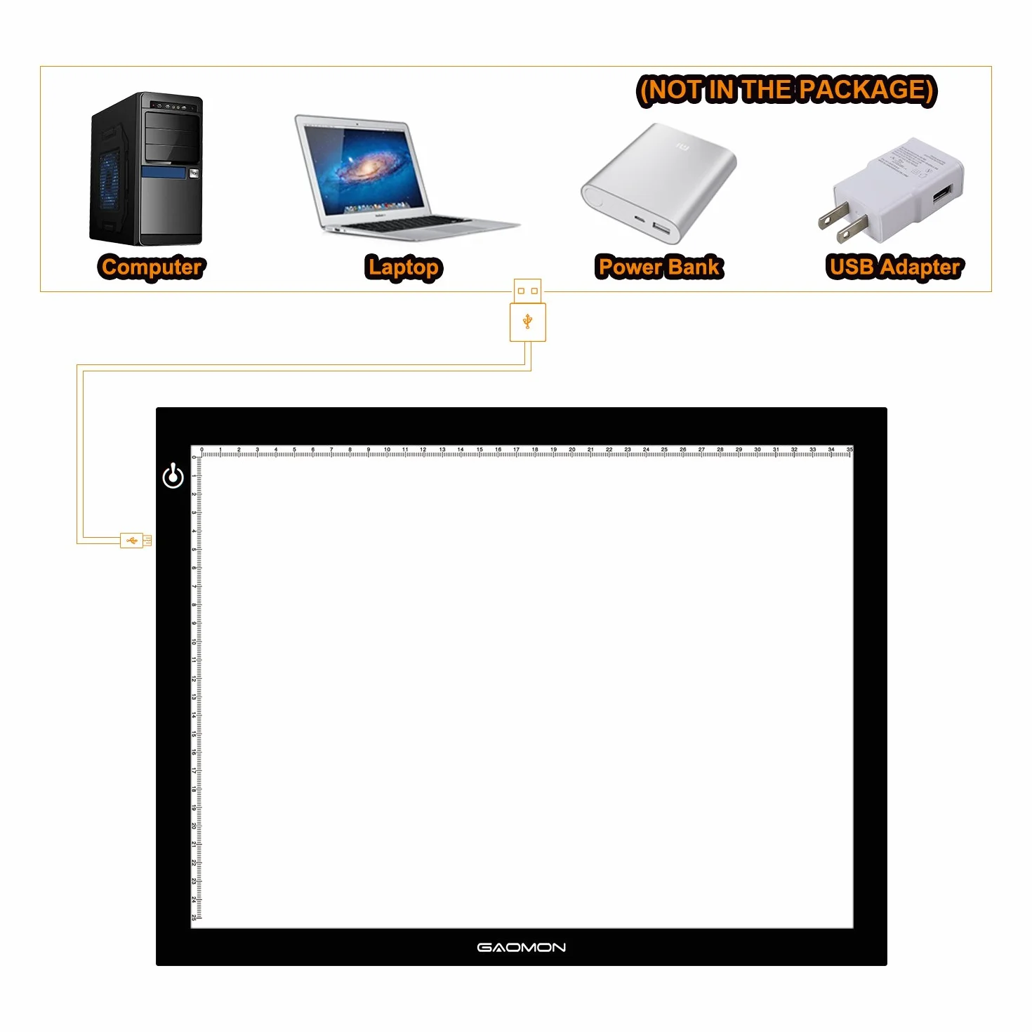 GAOMON GB4 LED Tavoletta Luminosa per Sketch e Copia