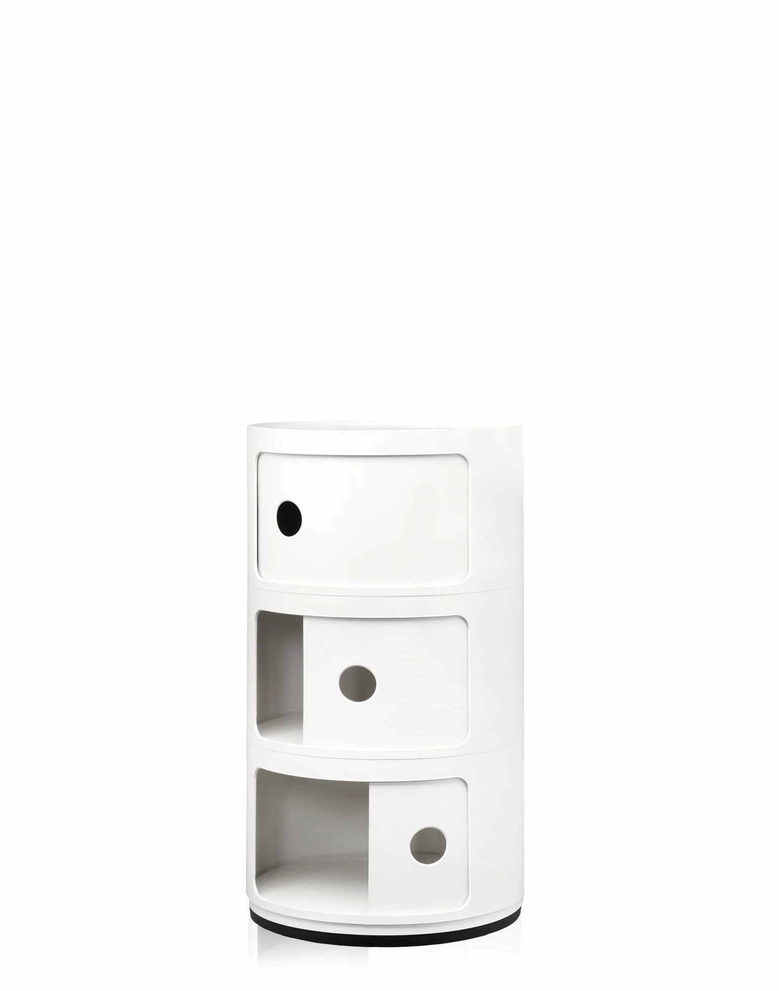 Kartell Componibili Contenitore 3 Elementi ABS Biały 32x32x58.5 cm