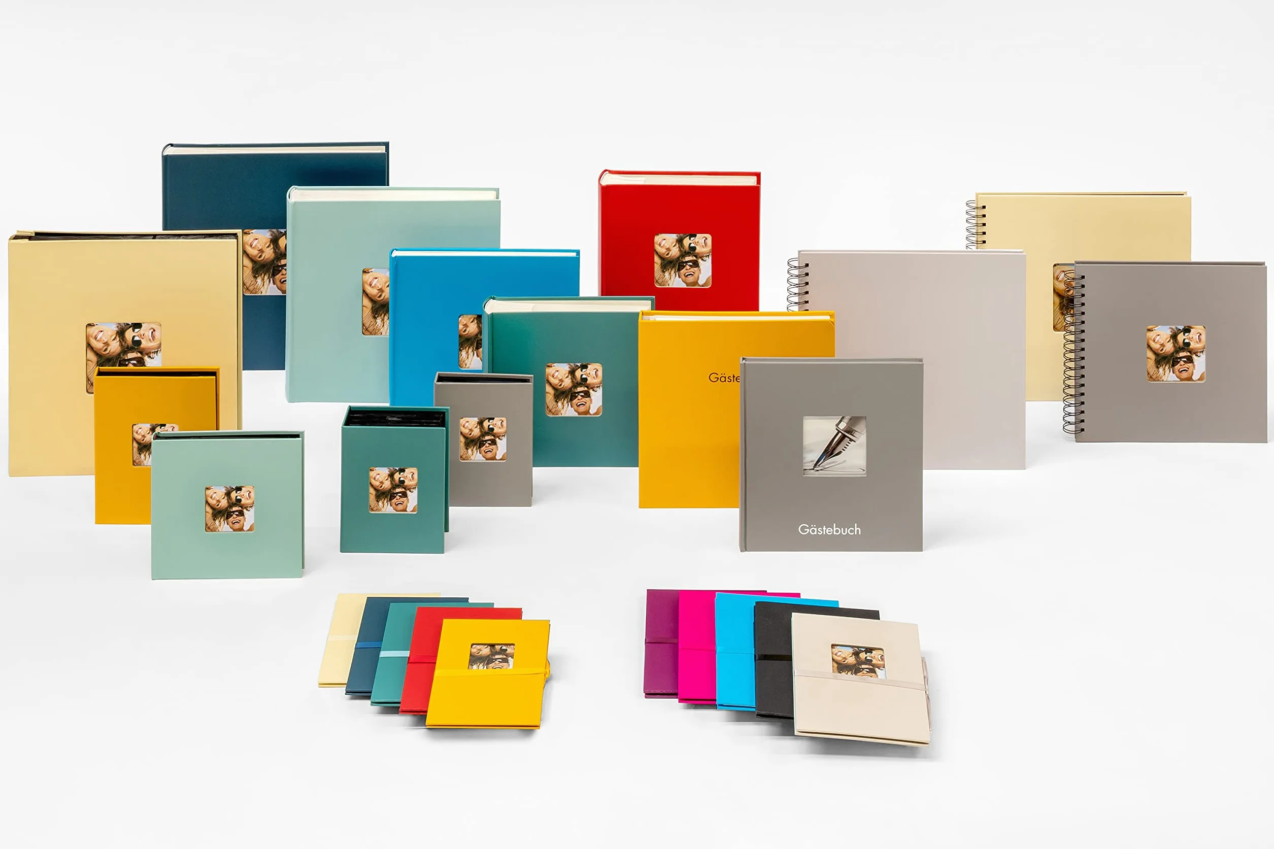 walther design Album Fotografico Blu 30 x 30 cm con Ritaglio di Copertina, Fun FA-208-L