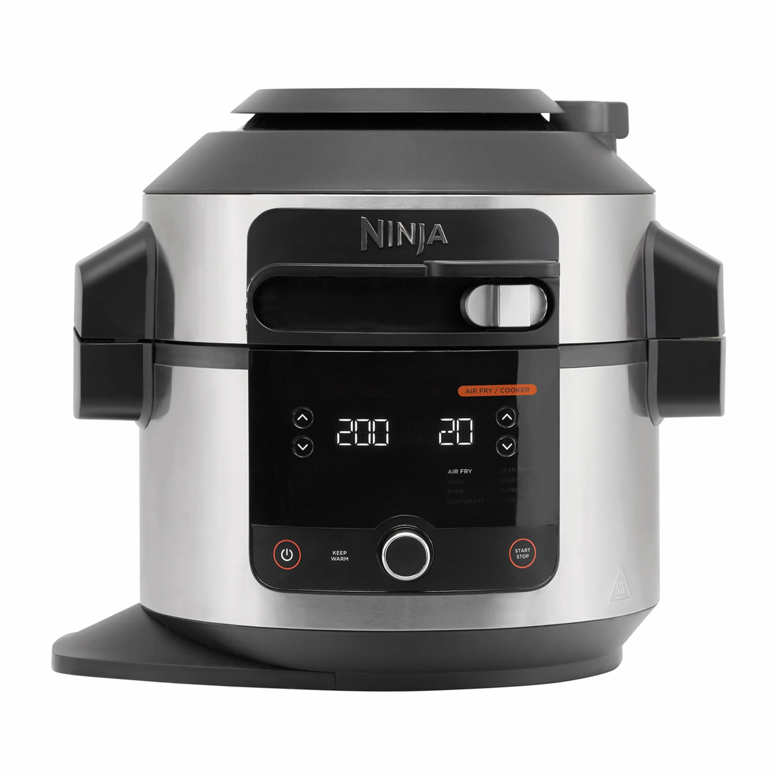 Ninja Foodi Multicooker SmartLid 6L Acciaio Inox 11 Funzioni Pentola a Pressione Friggitrice ad Aria Cottura a Vapore