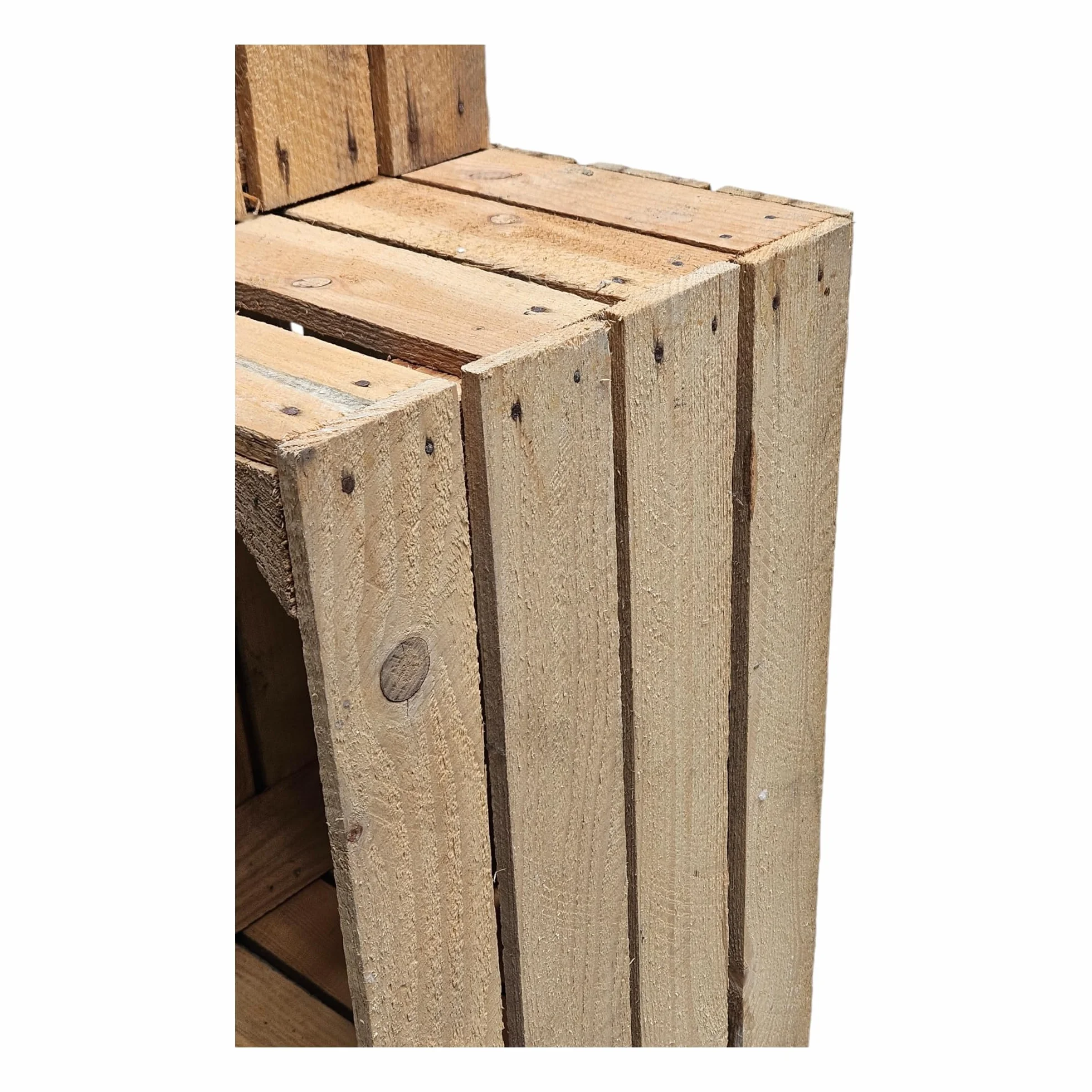 Teramico Casse di Legno Casse di Frutta Vintage 50 x 40 x 30 cm -Offerte Set-Solido e Stabile (Set di 4)
