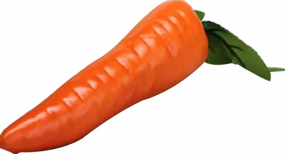 sztuczne marchewki ozdobne plastikowe pomarańczowe dekoracja do domu