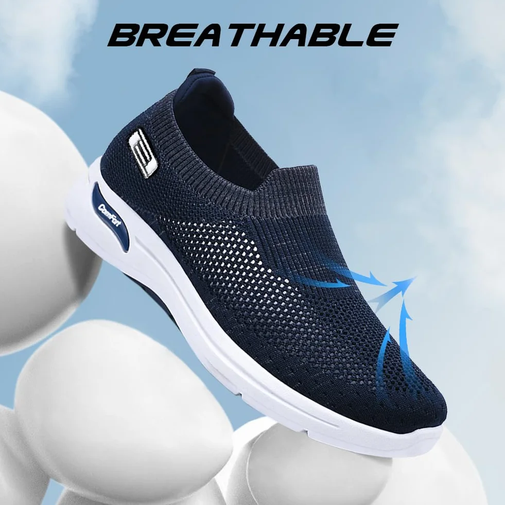 Scarpe Casual Leggere da Uomo Slip on Walking Trainers