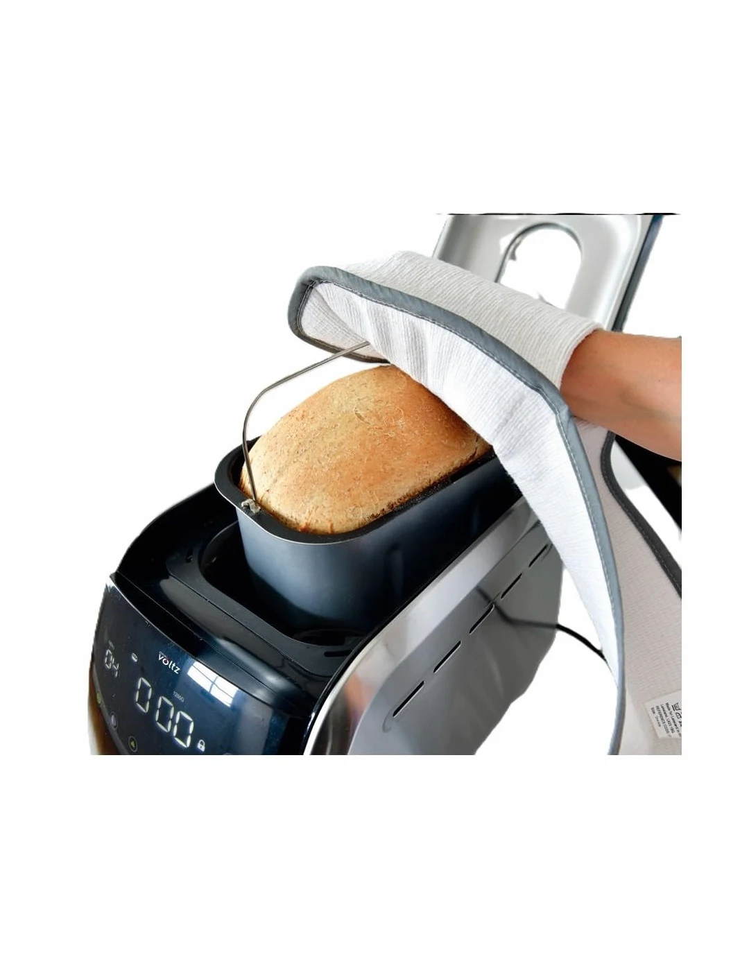Macchina Per Il Pane, 850 W, 12 Programmi, Display LCD, Timer, Rivestimento Antiaderente, 3 Misure, Funzione Di Mantenimento Del Calore, Avvio Ritardo