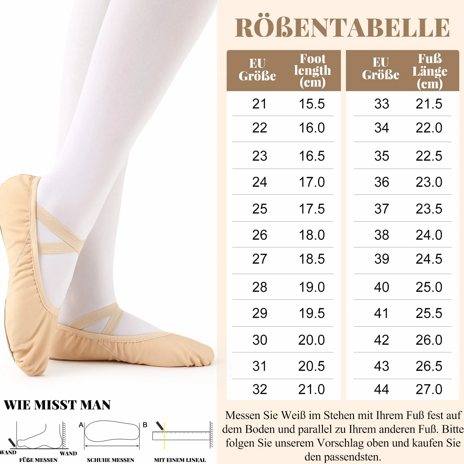 Soudittur Scarpe da Danza Classica e Moderna Antiscivolo Tela Ballerina Ginnastica Ballo per Bambina Ragazze Donna