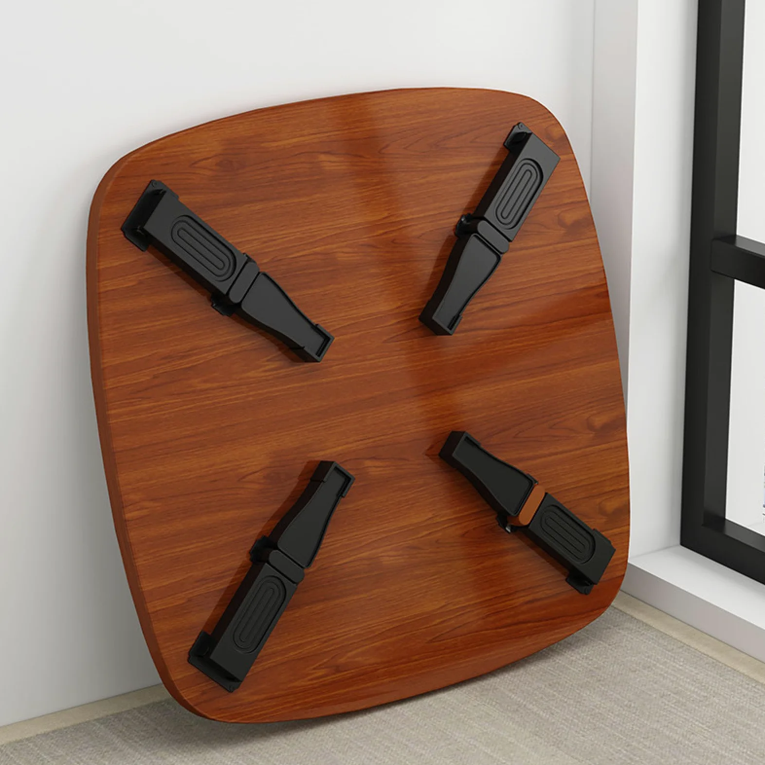 Scrivania portatile pieghevole per computer portatile, con supporto per notebook e fessura, perfetta per colazione, lavoro, film su letto, divano o pavimento, vassoio versatile per uso domestico e